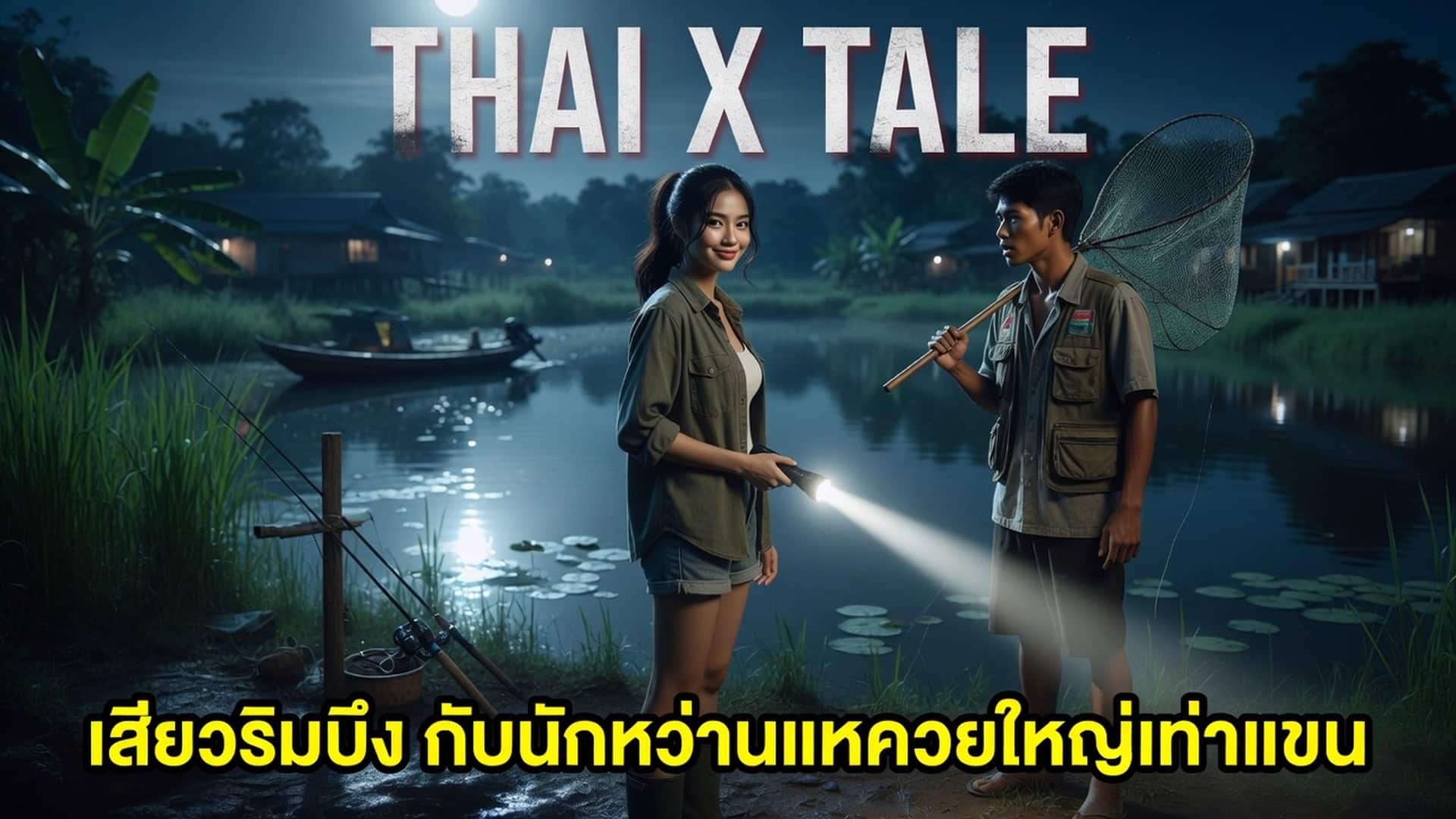 เรื่องเสียว เสียวริมบึง กับนักหว่านแหควยใหญ่เท่าแขน | ThaiXTale