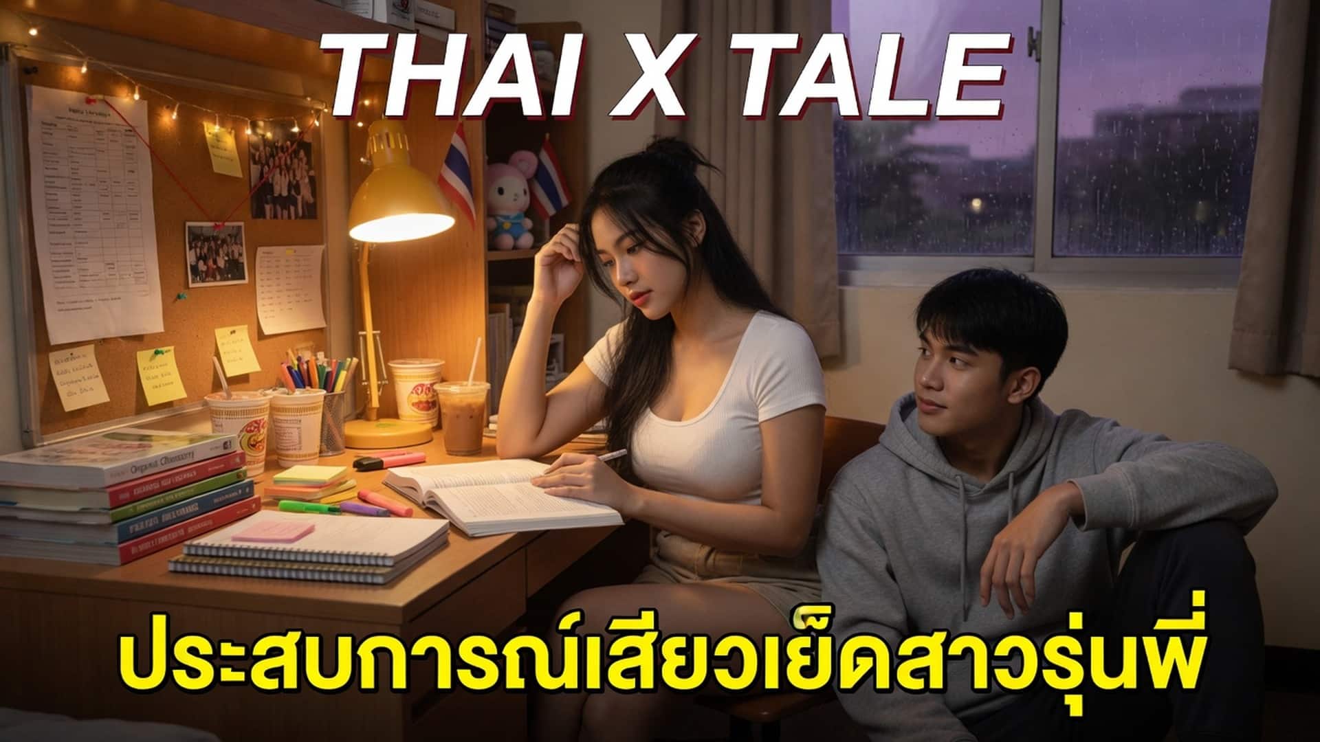 เรื่องเสียว ประสบการณ์เสียวเย็ดสาวรุ่นพี่ | ThaiXTale