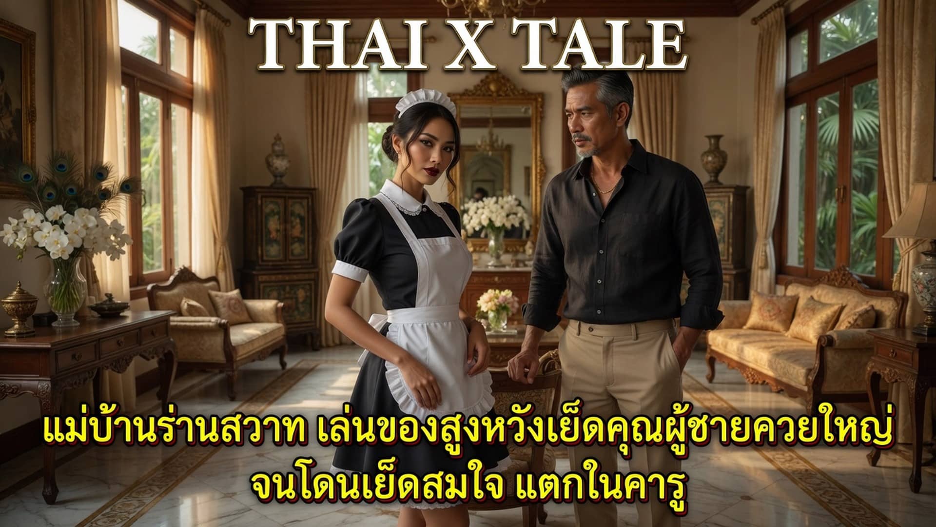 เรื่องเสียว แม่บ้านร่านสวาท เล่นของสูงหวังเย็ดคุณผู้ชายควยใหญ่ จนโดนเย็ดสมใจ แตกในคารู | ThaiXTale