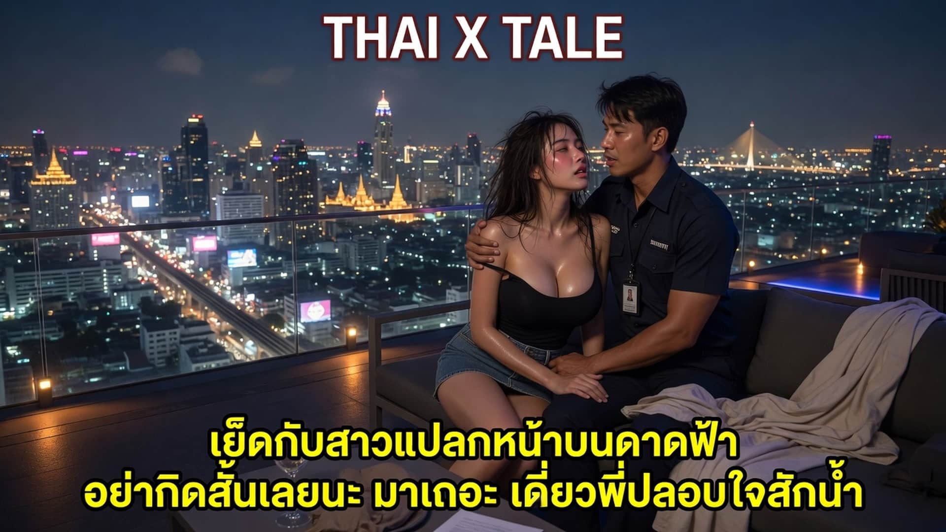เรื่องเสียว เย็ดกับสาวแปลกหน้าบนดาดฟ้า อย่าคิดสั้นเลยนะ มาเถอะ เดี๋ยวพี่ปลอบใจสักน้ำ | ThaiXTale