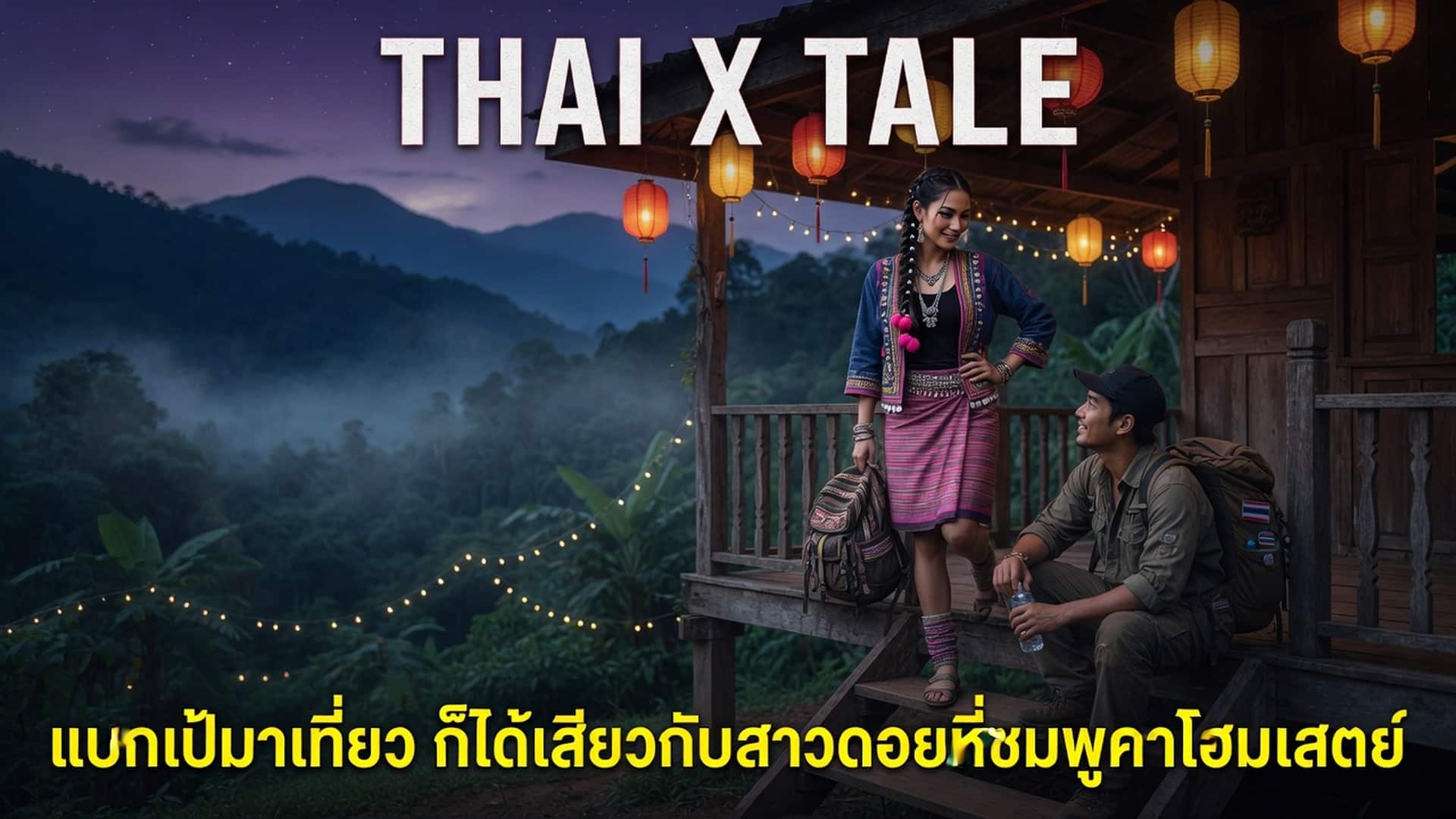 เรื่องเสียว แบกเป้มาเที่ยว ก็ได้เสียวกับสาวดอยหีชมพูคาโฮมเสตย์ | ThaiXTale