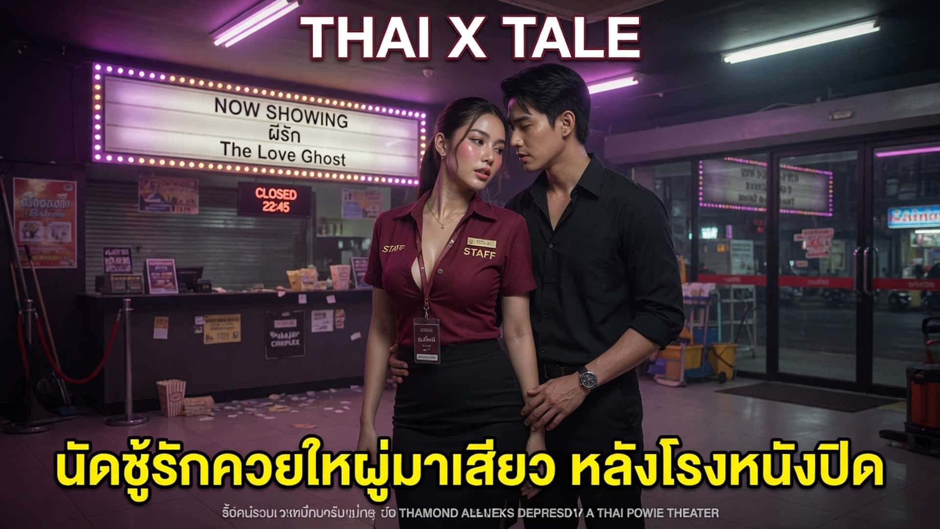 เรื่องเสียว นัดชู้รักควยใหญ่มาเสียว หลังโรงหนังปิด | ThaiXTale