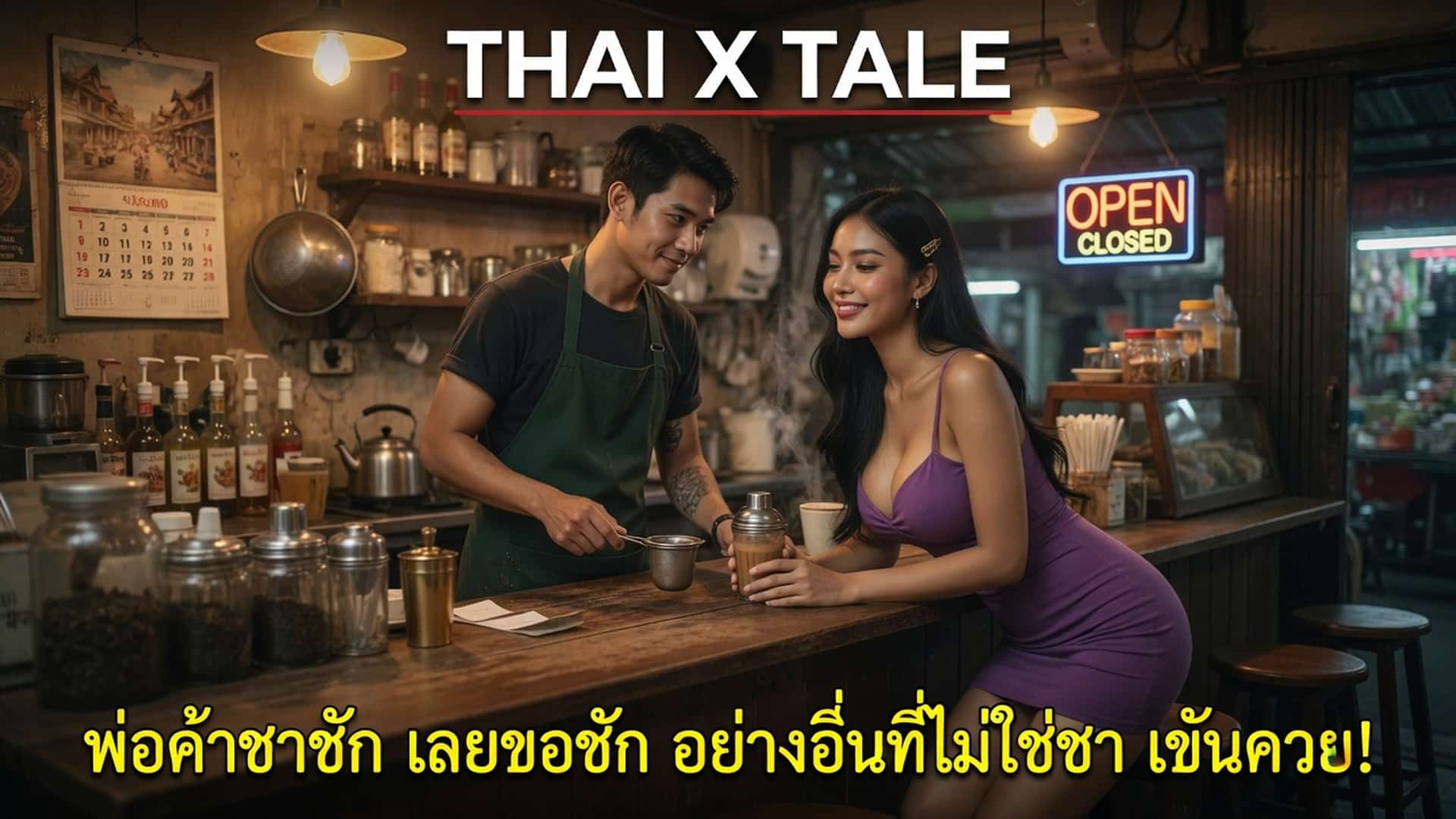 เรื่องเสียว พ่อค้าชาชัก เลยขอชัก อย่างอื่นที่ไม่ใช่ชา เช่นควย! | ThaiXTale