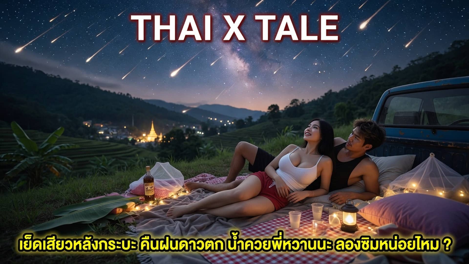 เรื่องเสียว เย็ดเสียวหลังกระบะ คืนฝนดาวตก น้ำควยพี่หวานนะ ลองชิมหน่อยไหม ? | ThaiXTale