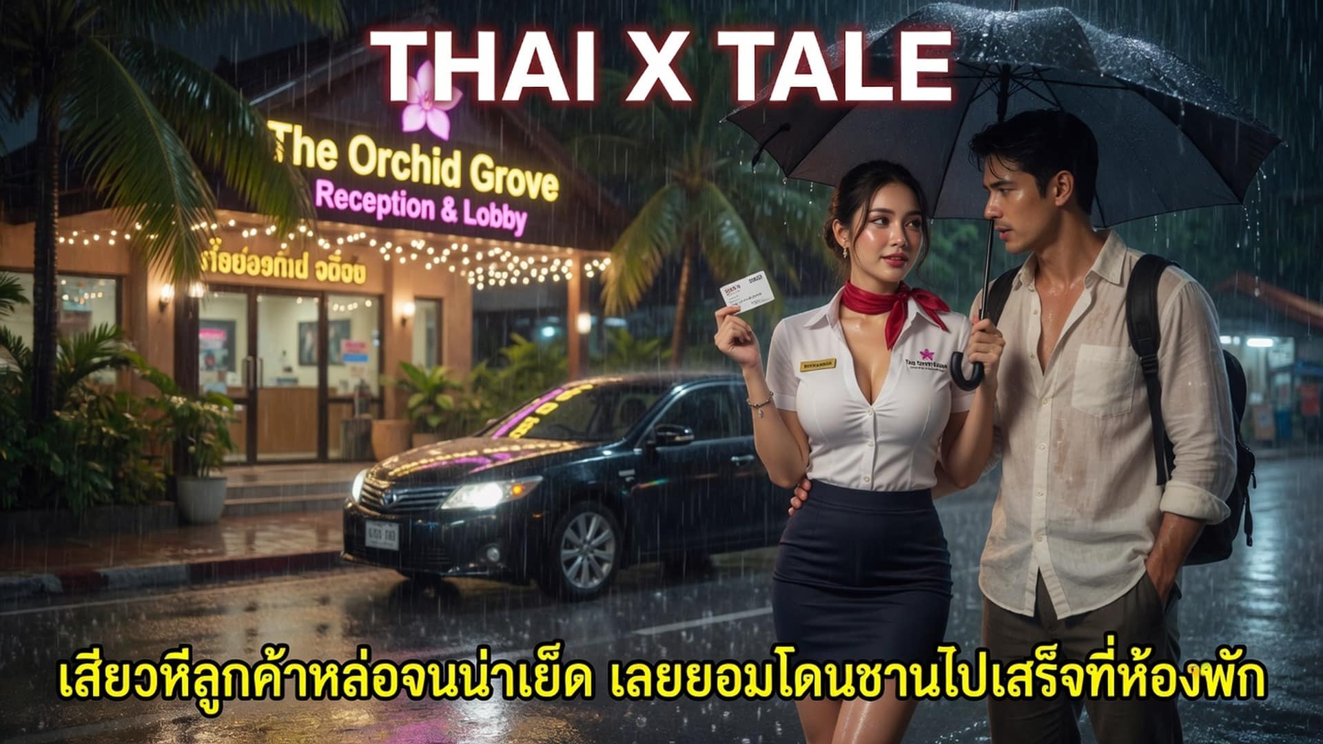 เรื่องเสียว เสียวหีลูกค้าหล่อจนน่าเย็ด เลยยอมโดนชวนไปเสร็จที่ห้องพัก | ThaiXTale