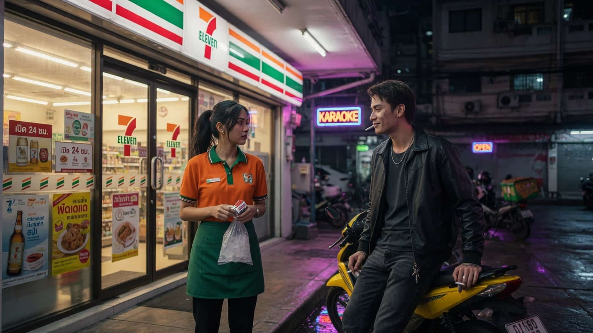 เรื่องเสียว กระหน่ำเย็ดหีสาวเซเว่น จนรูบาน น้ำควยทะลัก | ThaiXTale