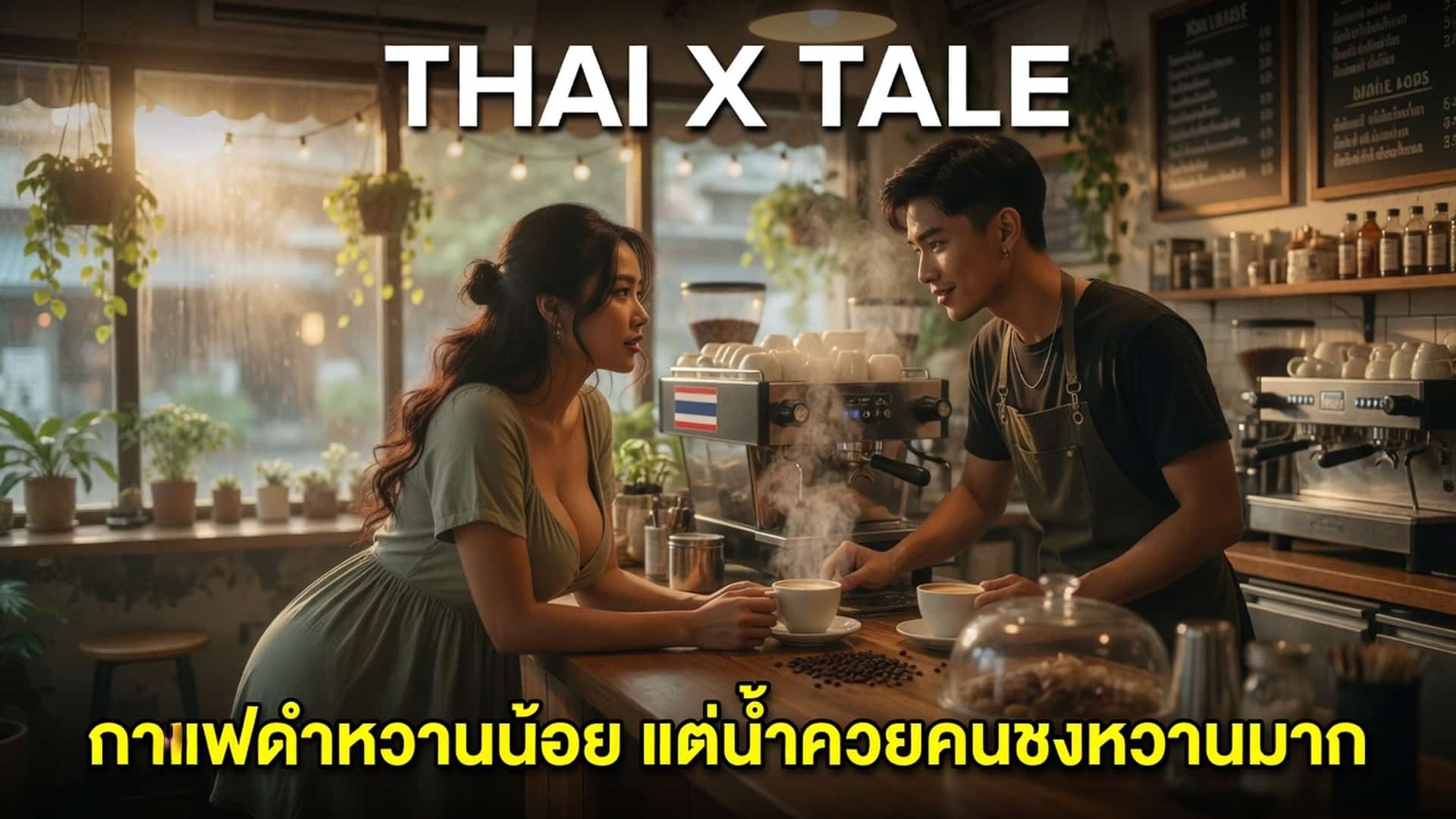 เรื่องเสียว กาแฟดำหวานน้อย แต่น้ำควยคนชงหวานมาก | ThaiXTale