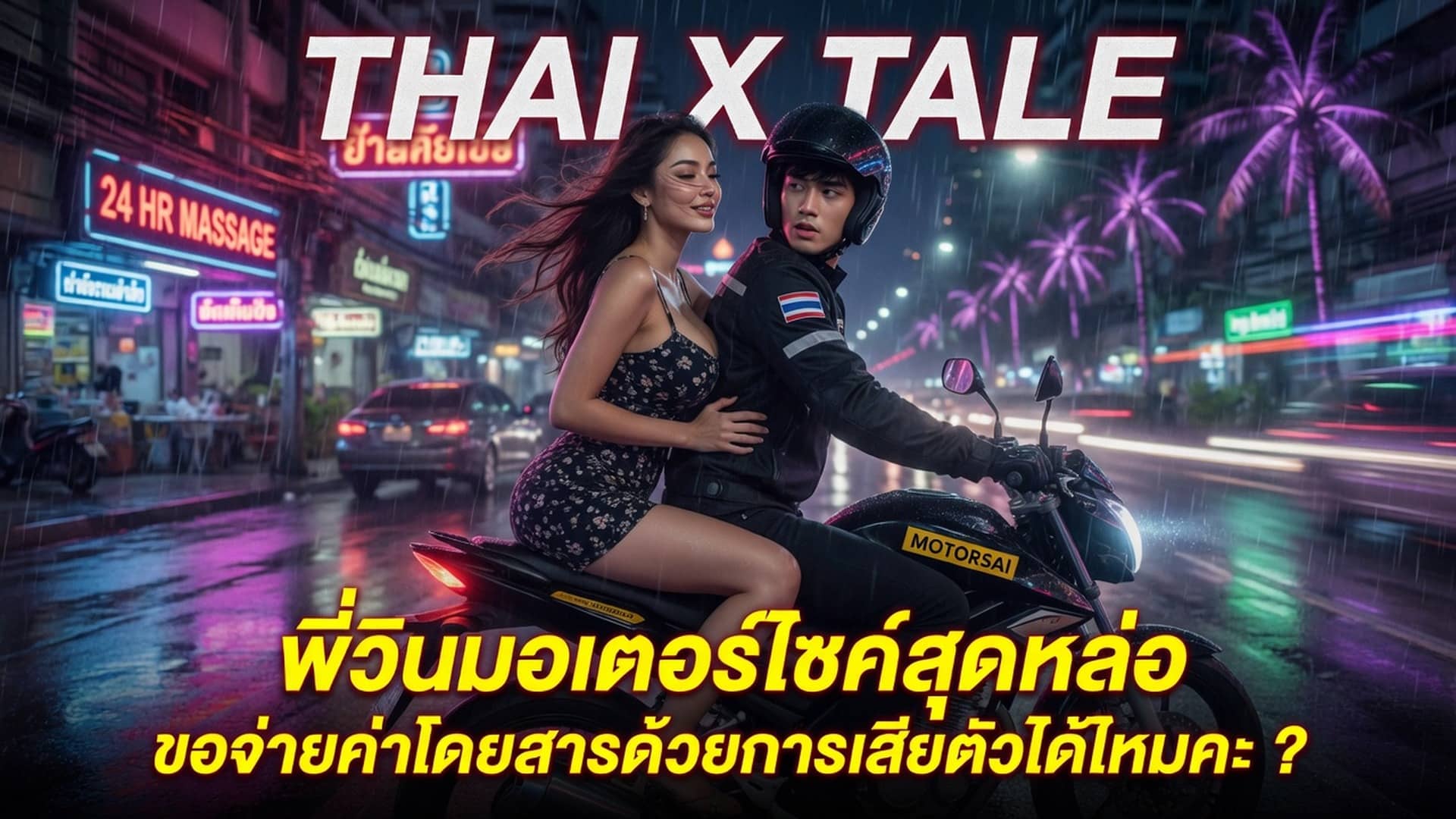 เรื่องเสียว พี่วินมอเตอร์ไซค์สุดหล่อ ขอจ่ายค่าโดยสารด้วยการเสียตัวได้ไหมคะ ? | ThaiXTale