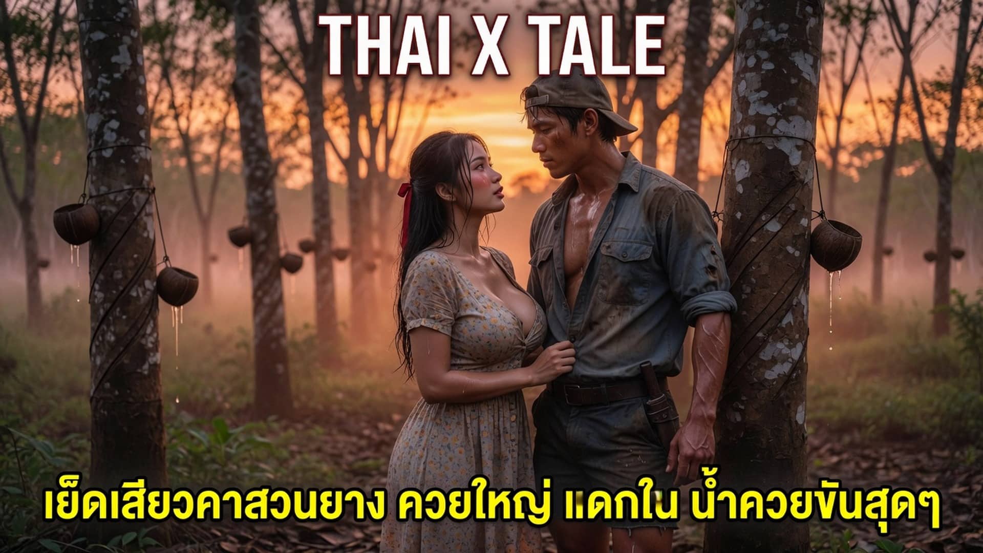 เรื่องเสียว เย็ดเสียวคาสวนยาง ควยใหญ่ แตกใน น้ำควยข้นสุดๆ | ThaiXTale
