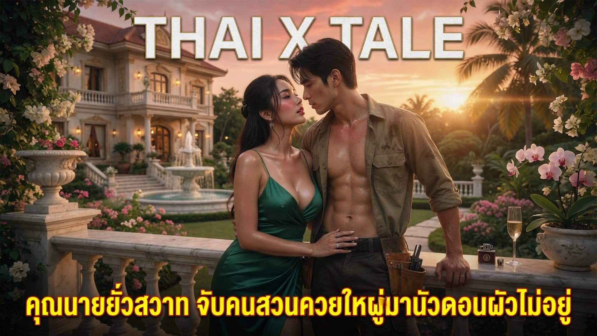 เรื่องเสียว คุณนายยั่วสวาท จับคนสวนควยใหญ่มานัวตอนผัวไม่อยู่ | ThaiXTale