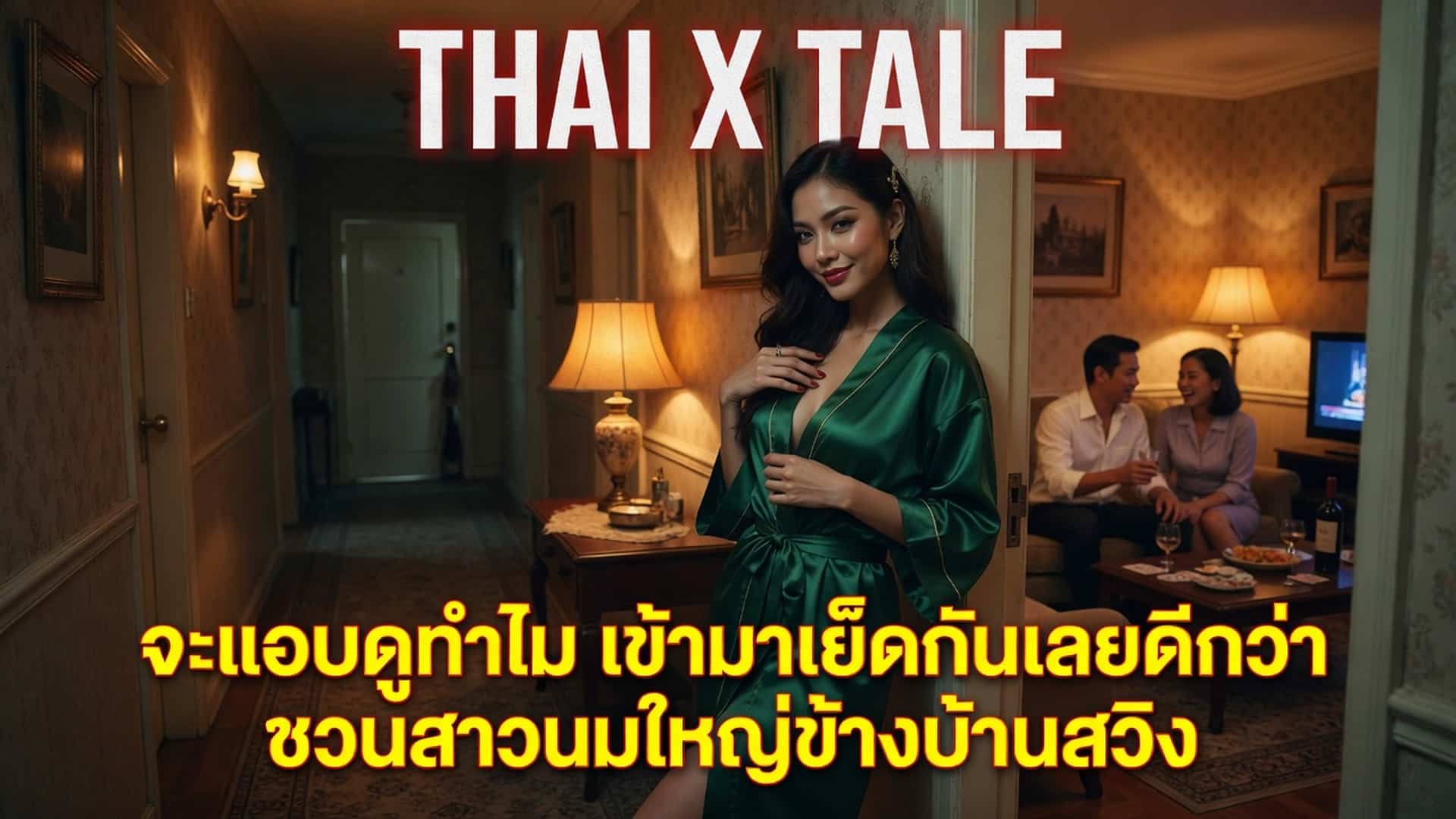 เรื่องเสียว จะแอบดูทำไม เข้ามาเย็ดกันเลยดีกว่า ชวนสาวนมใหญ่ข้างบ้านสวิง | ThaiXTale