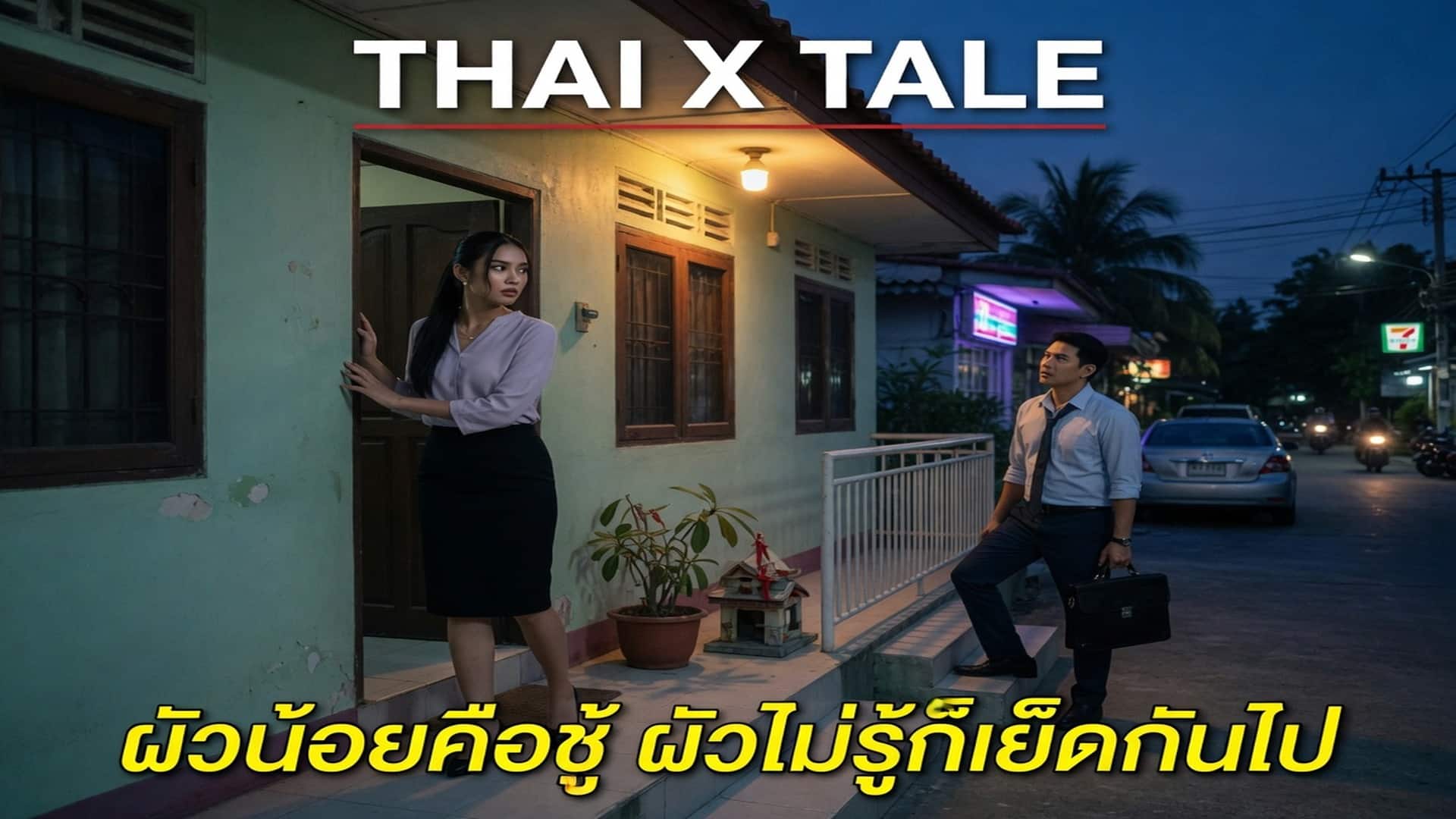 เรื่องเสียว ผัวน้อยคือชู้ ผัวไม่รู้ก็เย็ดกันไป | ThaiXTale
