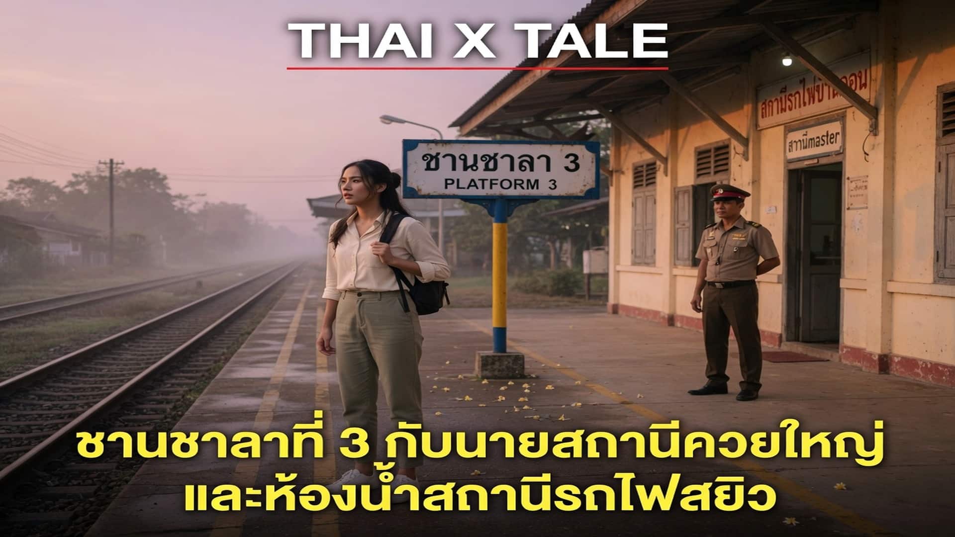 เรื่องเสียว ชานชาลาที่ 3 กับนายสถานีควยใหญ่ และห้องน้ำสถานีรถไฟสยิว | ThaiXTale