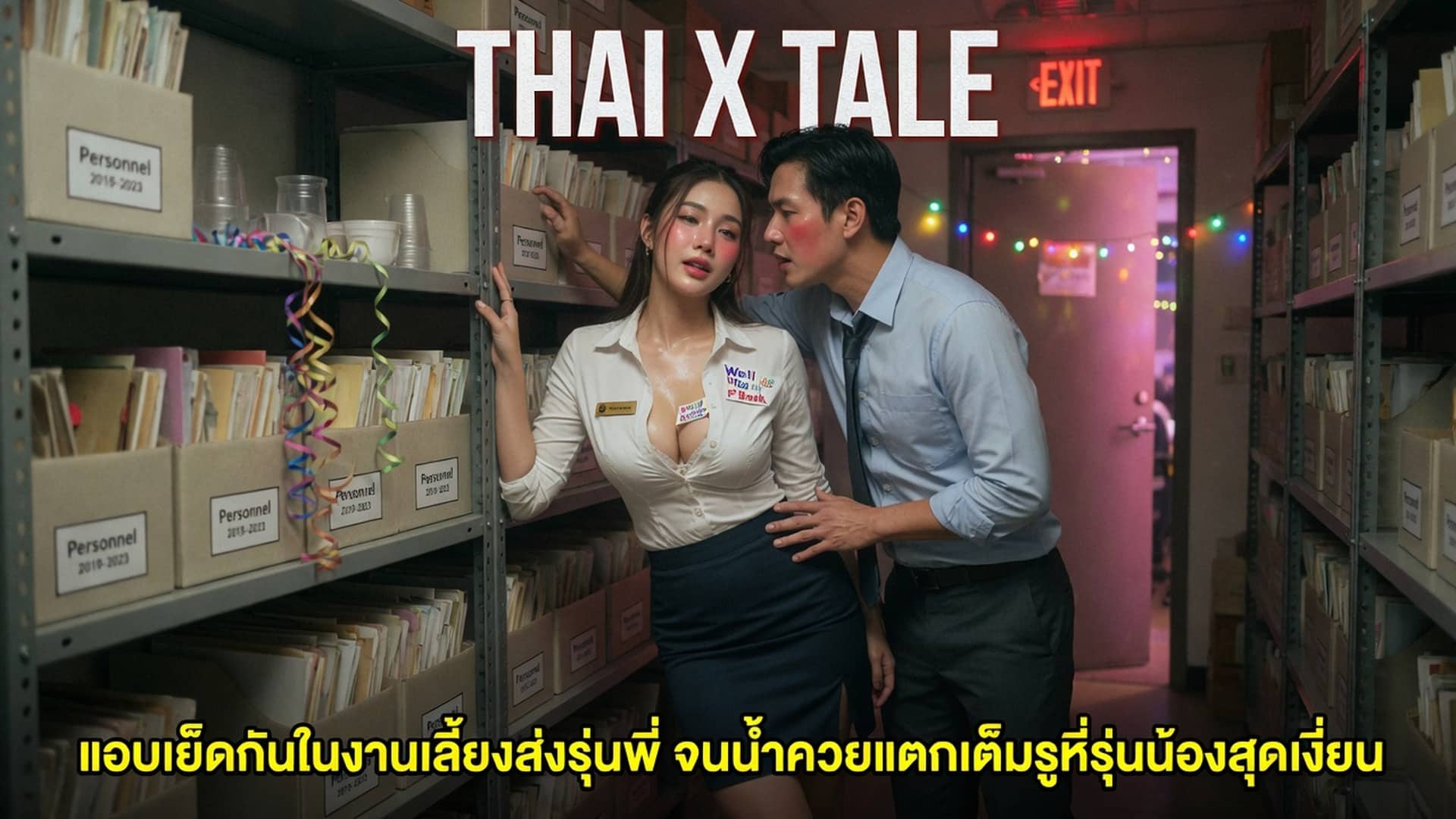 เรื่องเสียว แอบเย็ดกันในงานเลี้ยงส่งรุ่นพี่ จนน้ำควยแตกเต็มรูหีรุ่นน้องสุดเงี่ยน | ThaiXTale