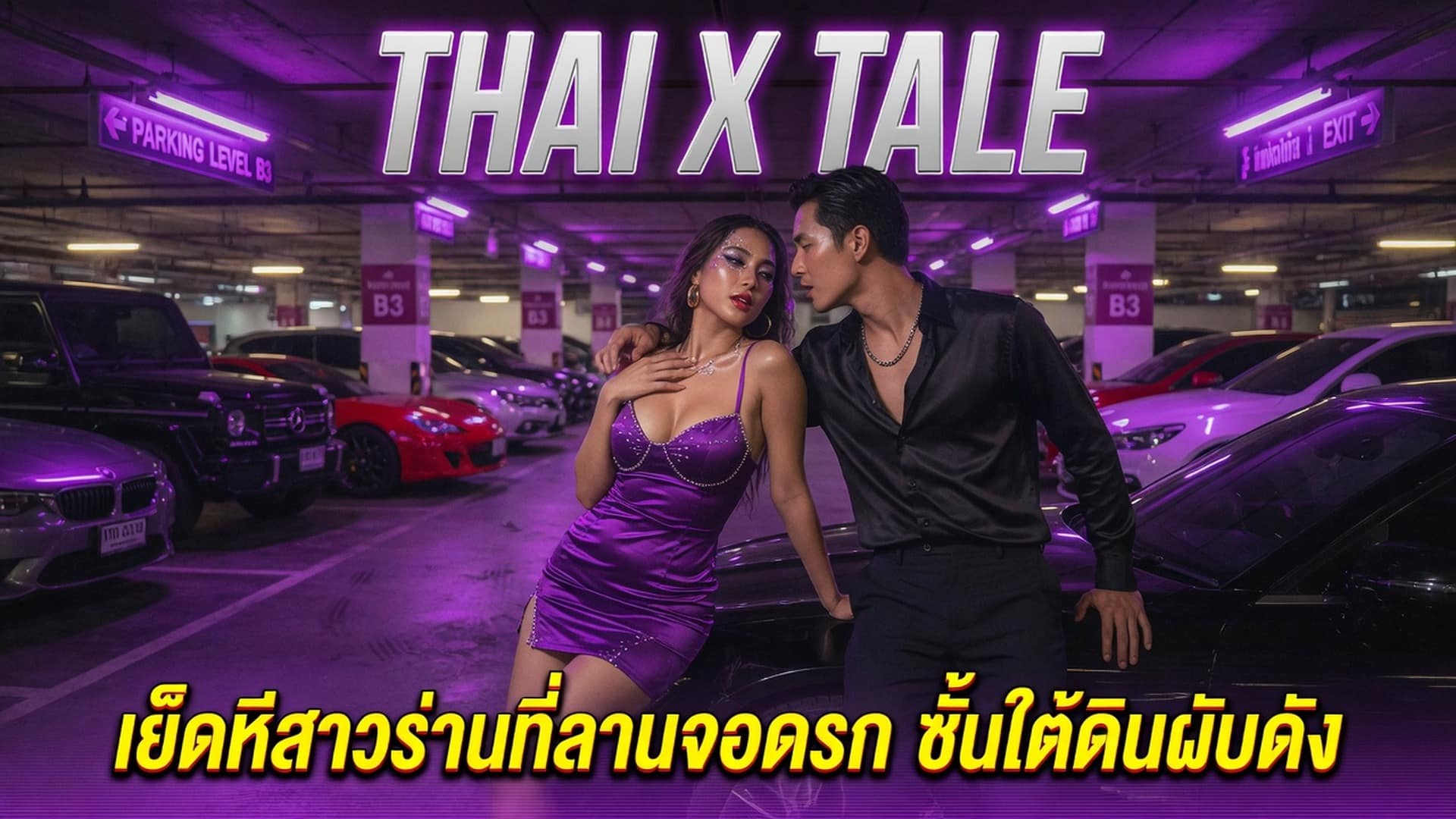เรื่องเสียว เย็ดหีสาวร่านที่ลานจอดรถ ชั้นใต้ดินผับดัง | ThaiXTale