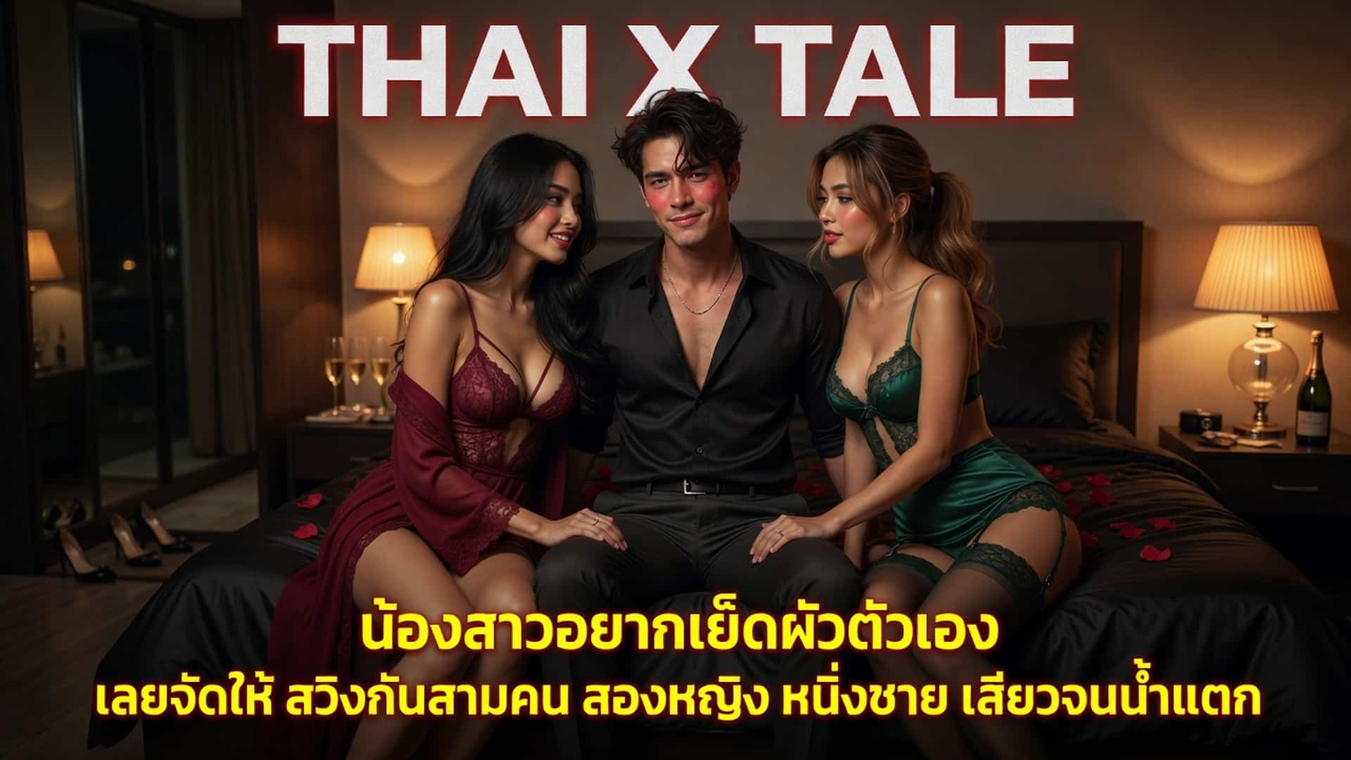 เรื่องเสียว น้องสาวอยากเย็ดผัวตัวเอง เลยจัดให้ สวิงกันสามคน สองหญิง หนึ่งชาย เสียวจนน้ำแตก | ThaiXTale