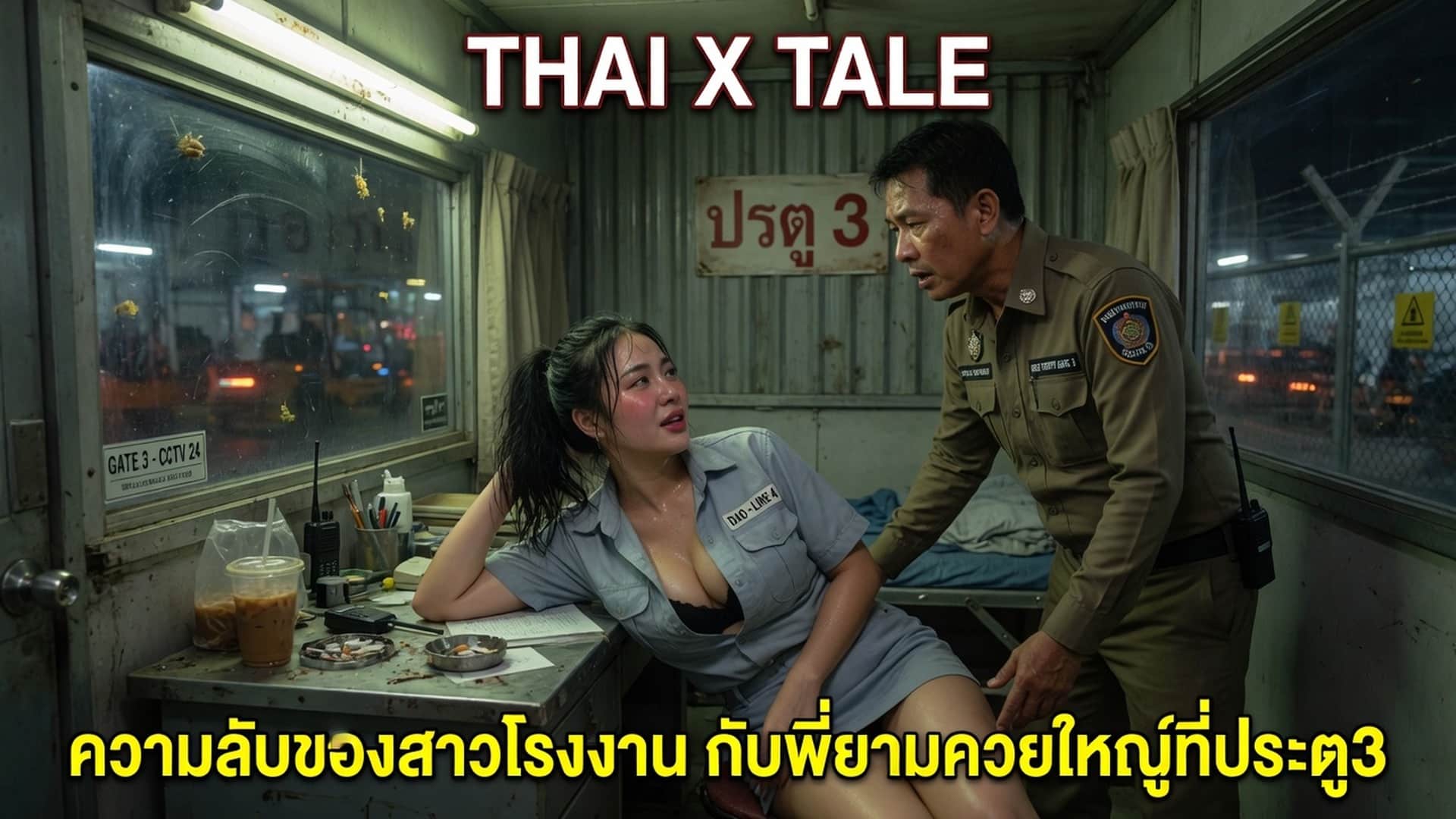 เรื่องเสียว ความลับของสาวโรงงาน กับพี่ยามควยใหญ่ที่ประตู3 | ThaiXTale