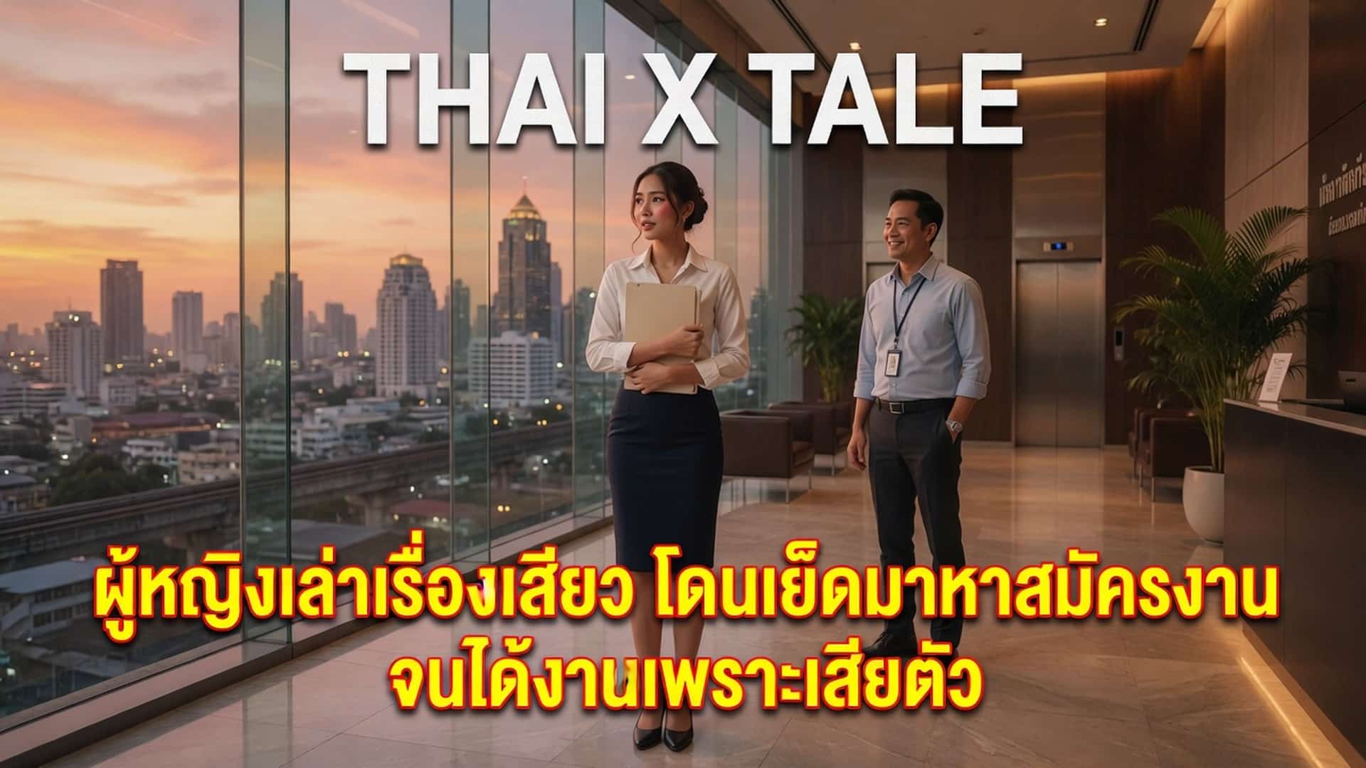 เรื่องเสียว ผู้หญิงเล่าเรื่องเสียว โดนเย็ดมาหาสมัครงาน จนได้งานเพราะเสียตัว | ThaiXTale