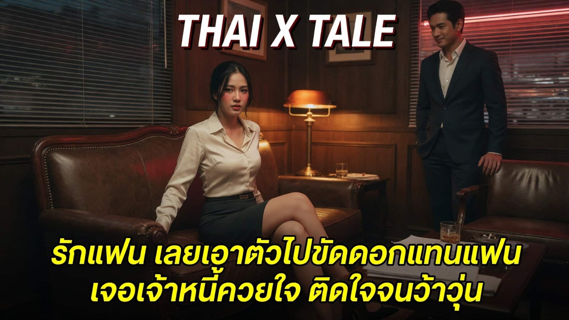 เรื่องเสียว รักแฟน เลยเอาตัวไปขัดดอกแทนแฟน เจอเจ้าหนี้ควยใจ ติดใจจนว้าวุ่น | ThaiXTale