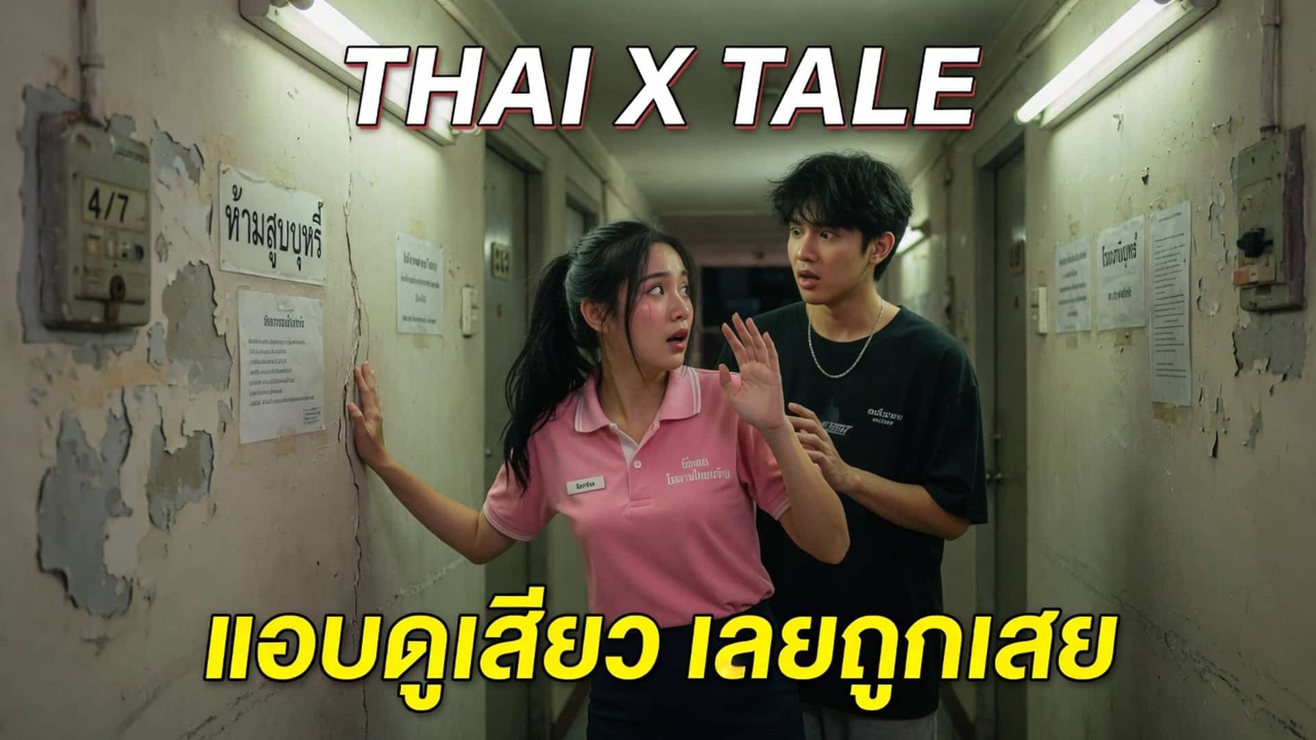 เรื่องเสียว แอบดูเสียว เลยถูกเสย | ThaiXTale