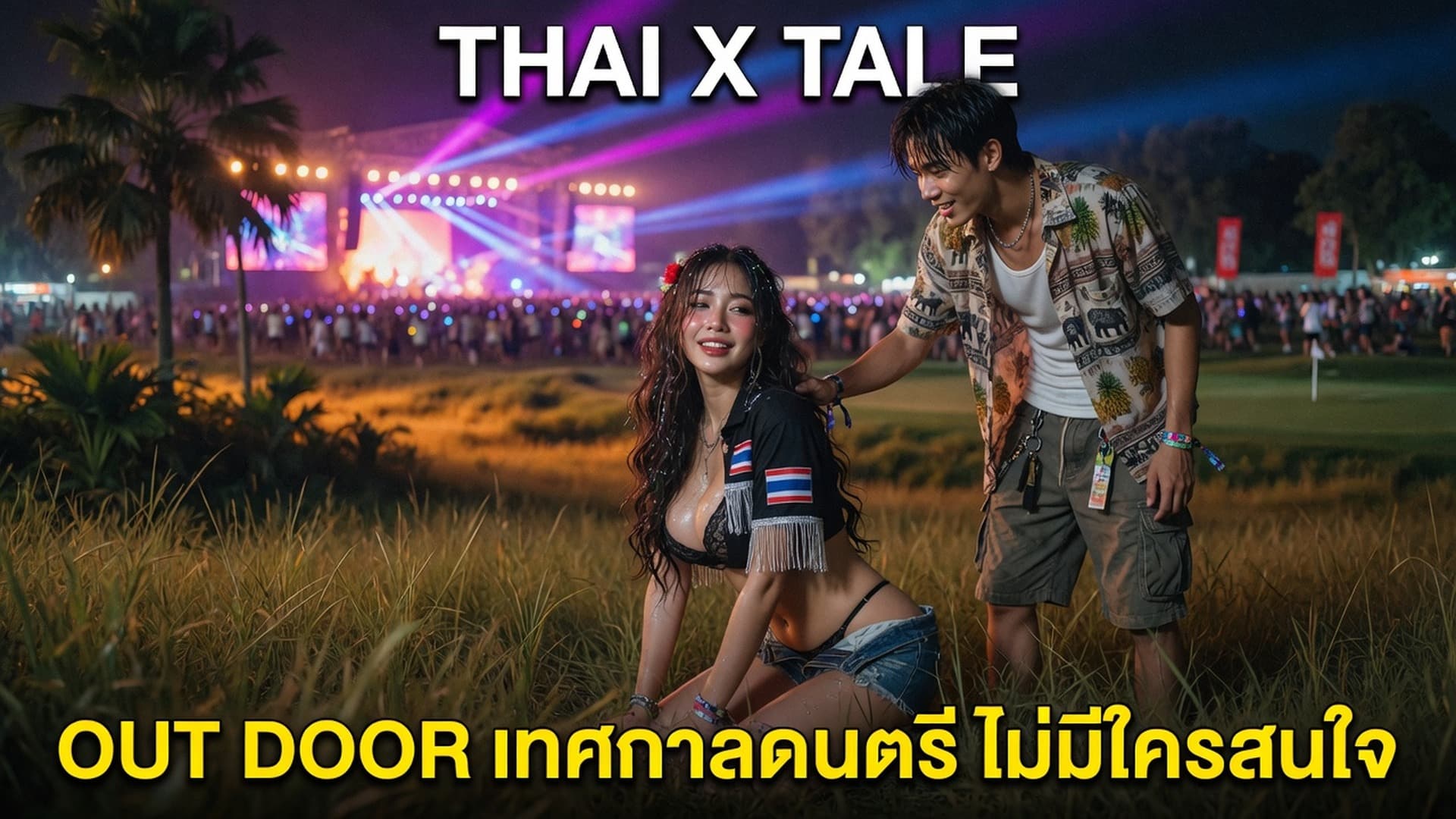 เรื่องเสียว OUT DOOR เทศกาลดนตรี ไม่มีใครสนใจ เย็ดกันสบายเลยทีเดียว | ThaiXTale