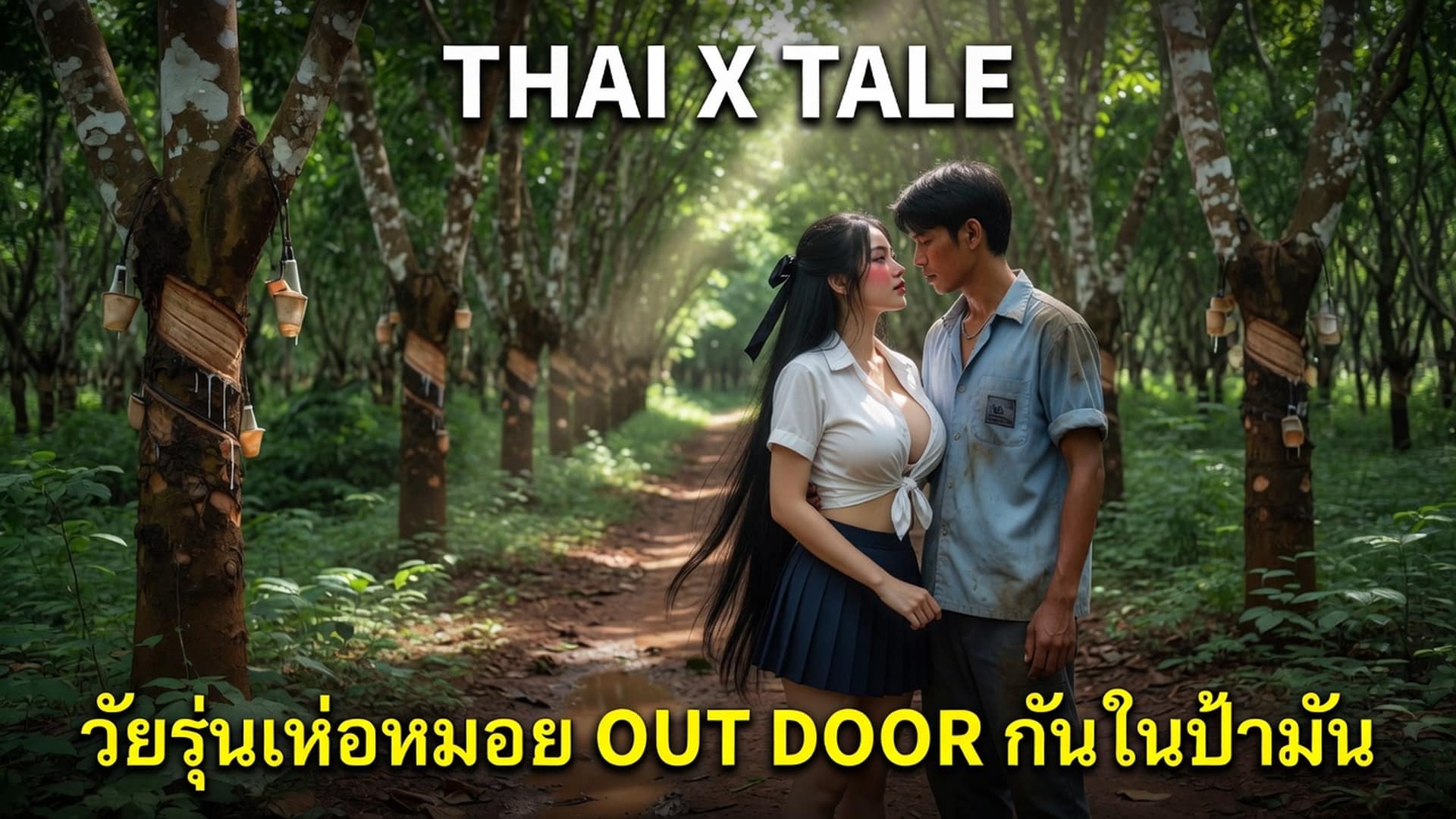เรื่องเสียว วัยรุ่นเห่อหมอย OUT DOOR กันในป่ามัน | ThaiXTale