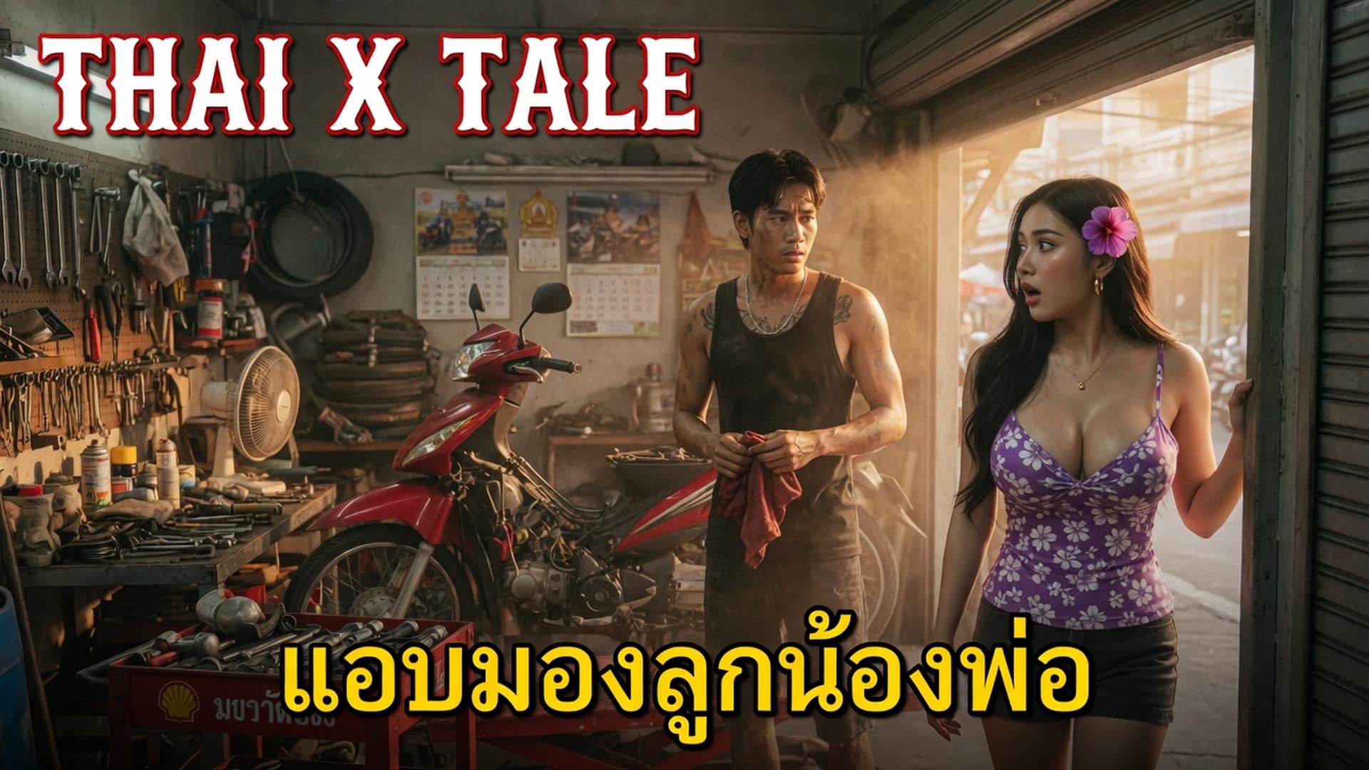 เรื่องเสียว แอบมองลูกน้องพ่อ จนพ่อไม่อยู่ถึงโดนเย็ด | ThaiXTale