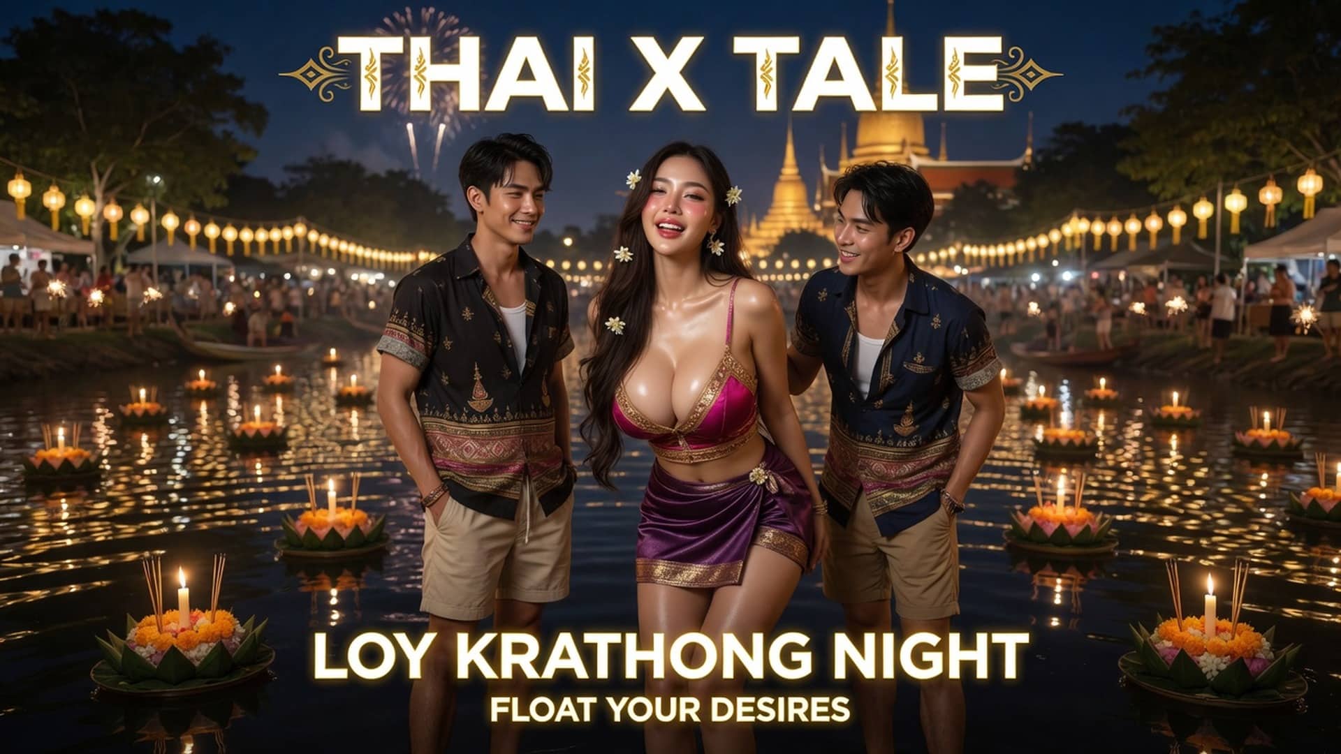 เรื่องเสียว ลอยกระทงโดนสวิง | ThaiXTale
