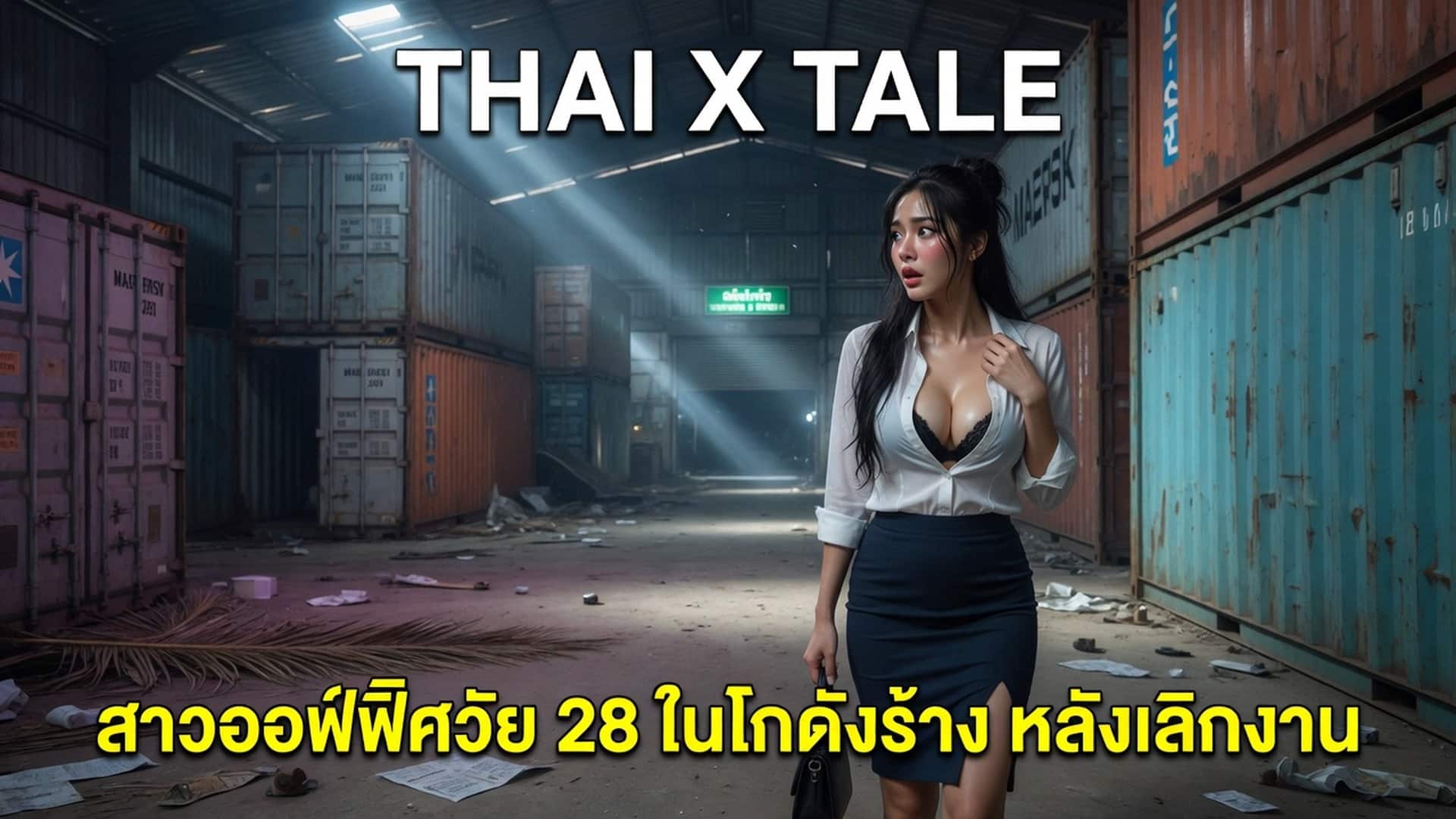 เรื่องเสียว สาวออฟฟิศวัย 28 โดนรุมในโกดังร้าง หลังเลิกงาน | ThaiXTale