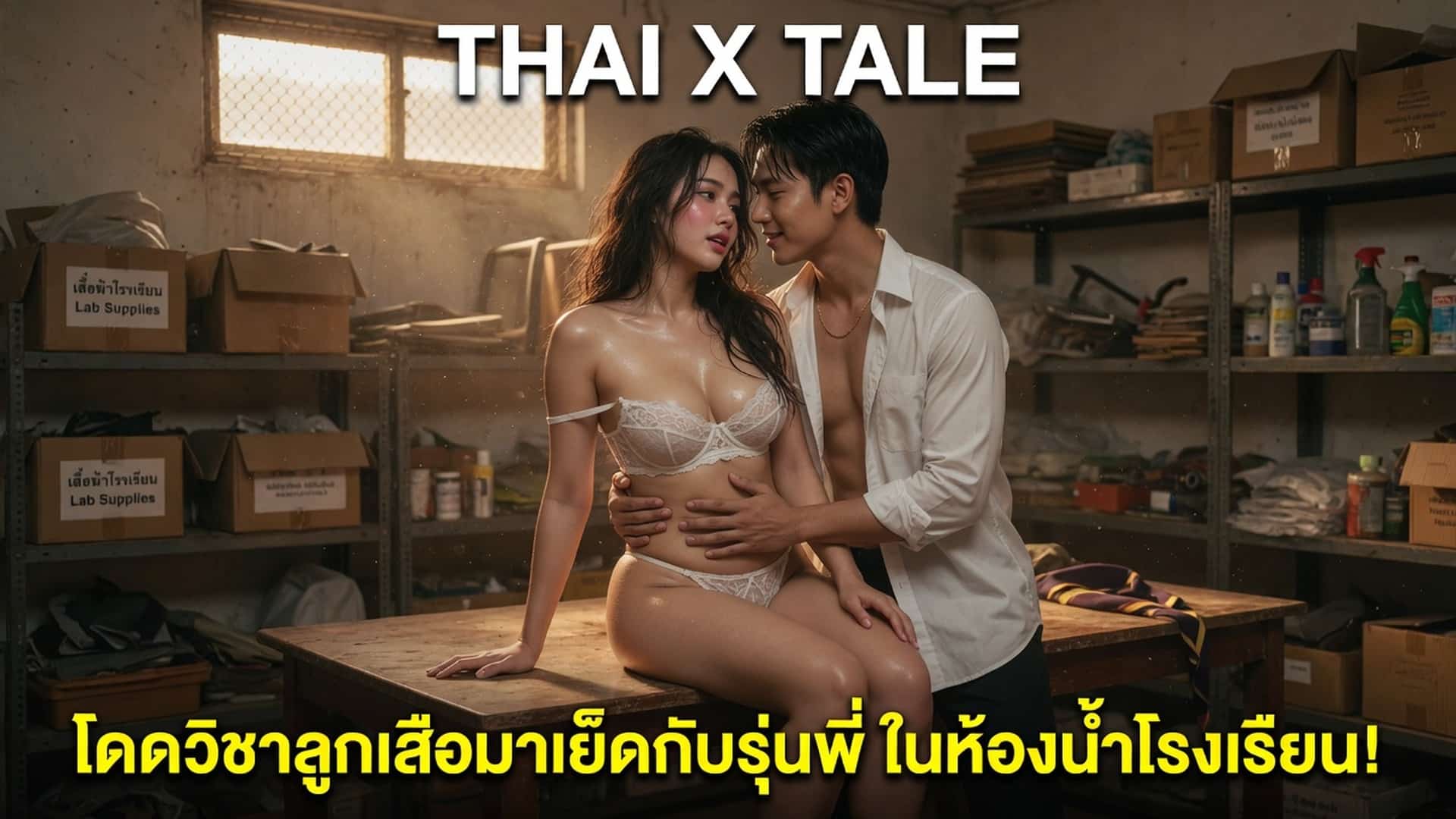 เรื่องเสียว โดดวิชาลูกเสือมาเย็ดกับรุ่นพี่ ในห้องน้ำโรงเรียน | ThaiXTale