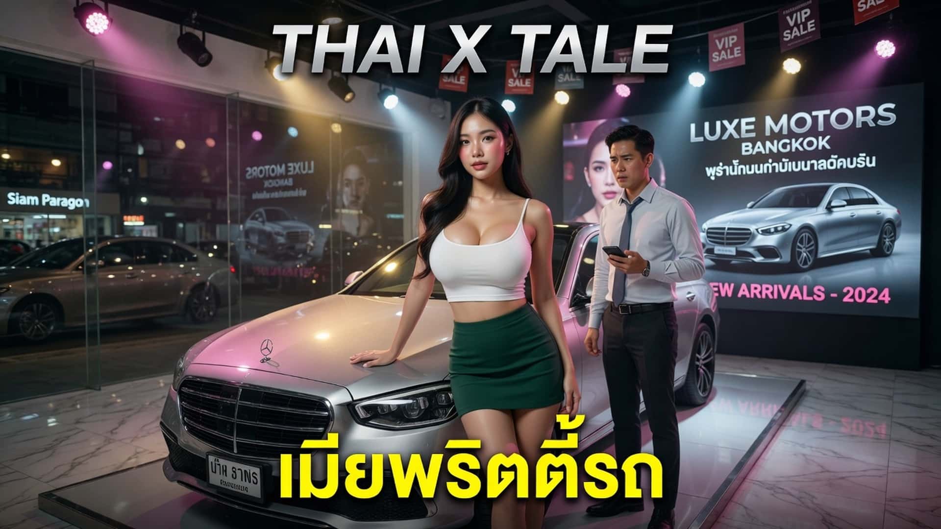 เรื่องเสียว เมียพริตตี้รถ | ThaiXTale