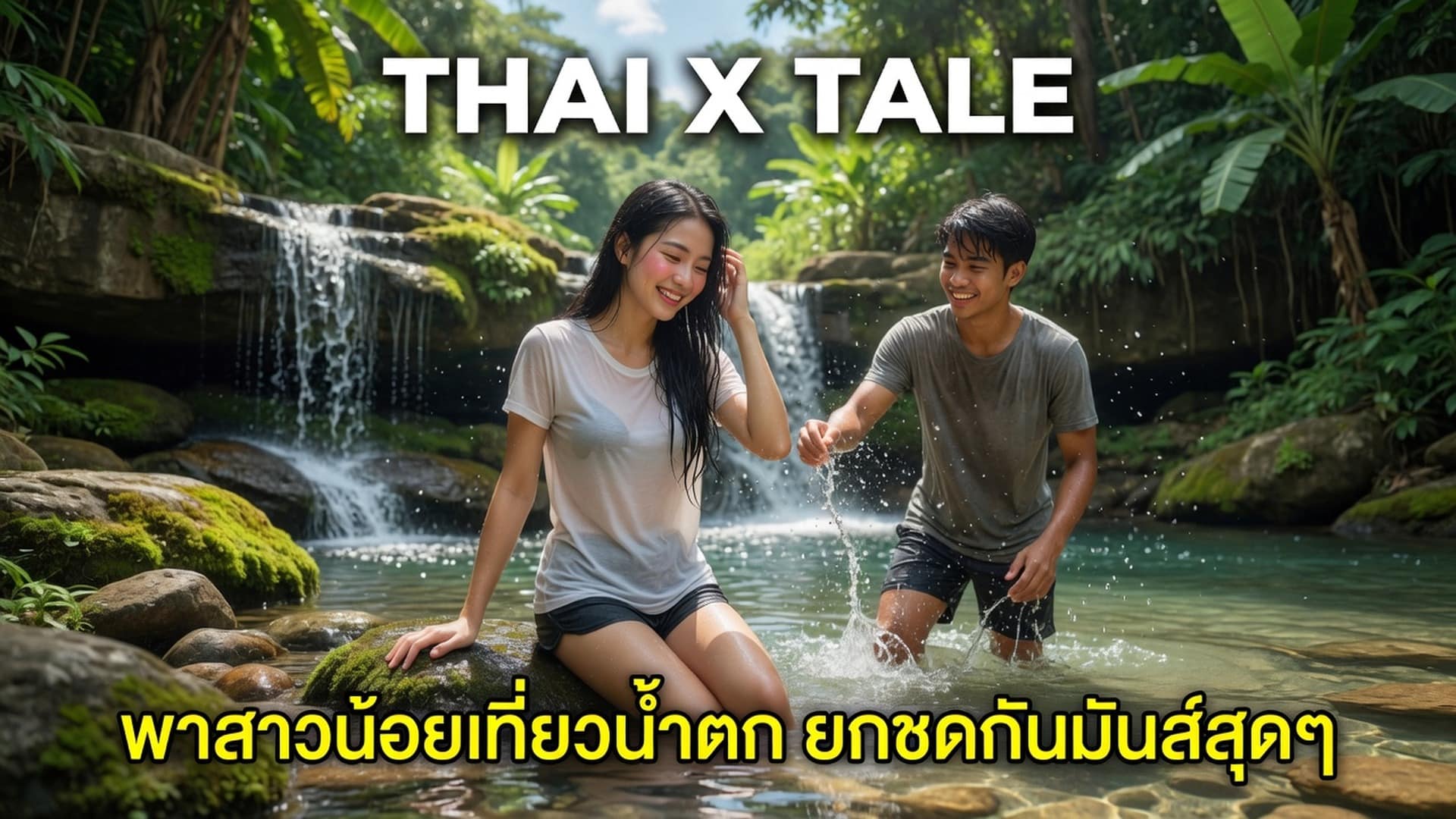 เรื่องเสียว พาสาวน้อยเที่ยวน้ำตก ยกซดกันมันส์สุดๆ | ThaiXTale