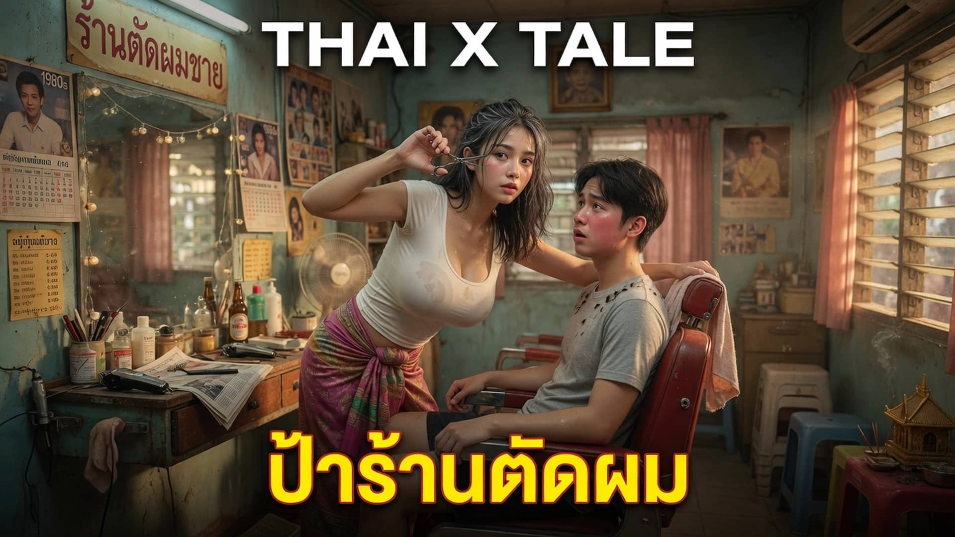 เรื่องเสียว ป้าร้านตัดผม | ThaiXTale