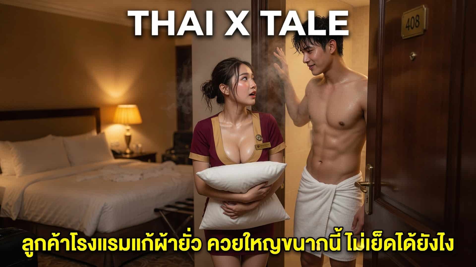 เรื่องเสียว ลูกค้าโรงแรมแก้ผ้ายั่ว ควยใหญ่ขนาดนี้ ไม่เย็ดได้ยังไง | ThaiXTale