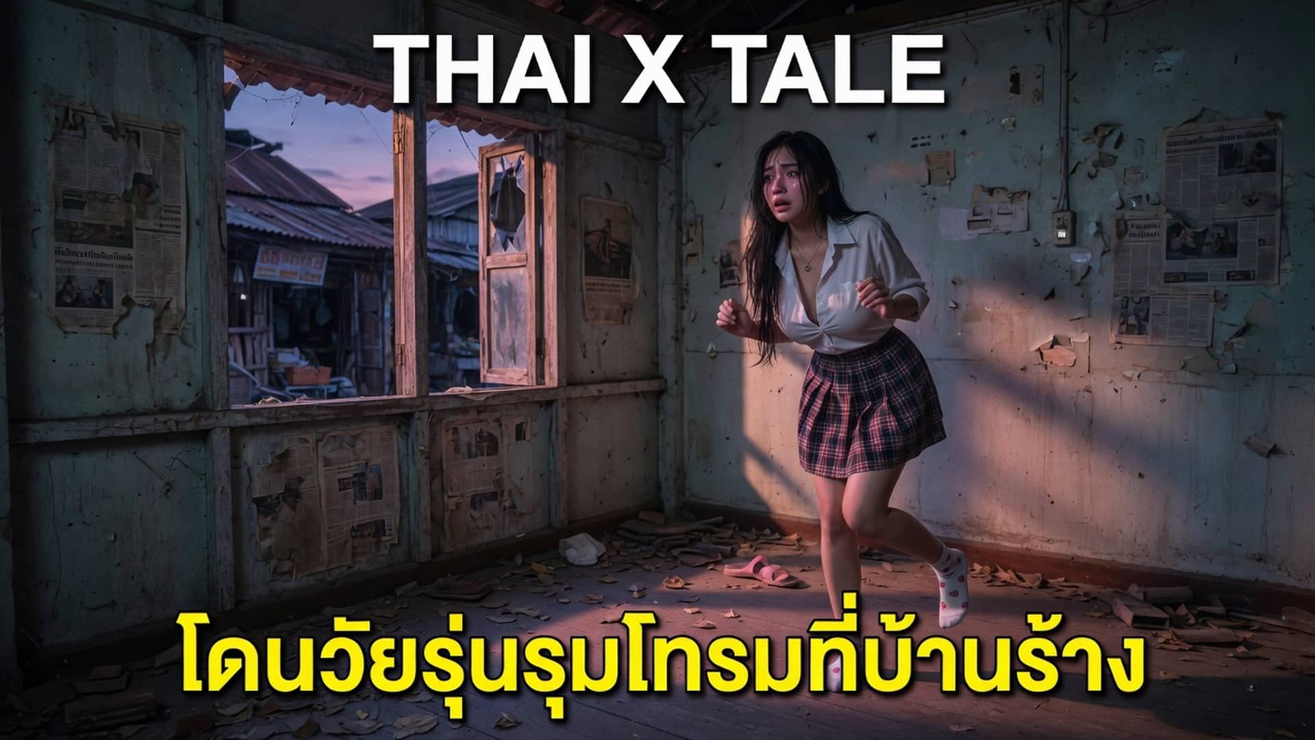 เรื่องเสียว โดนวัยรุ่นรุมโทรมที่บ้านร้าง | ThaiXTale