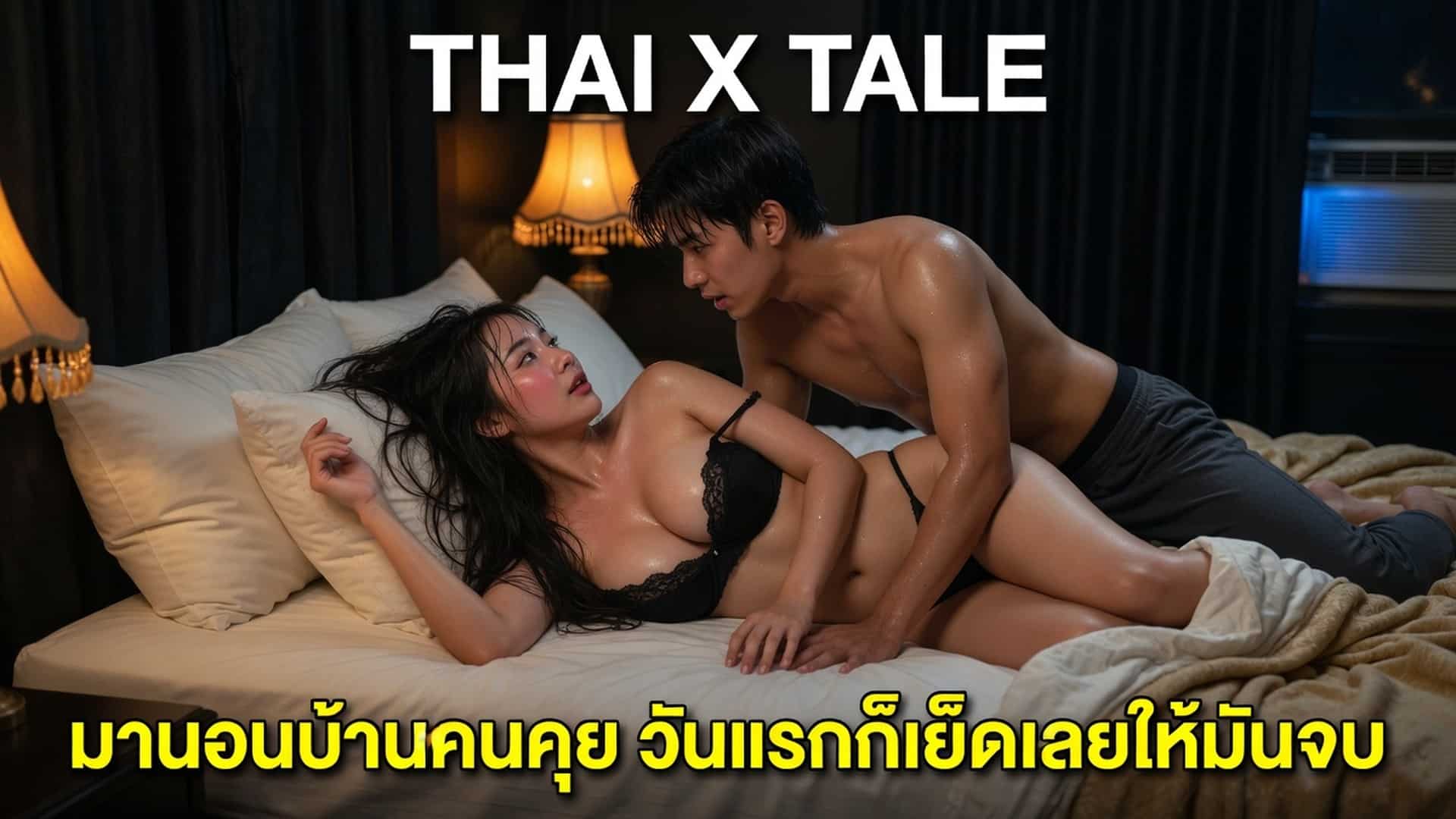 เรื่องเสียว มานอนบ้านคนคุย วันแรกก็เย็ดเลยให้มันจบ | ThaiXTale