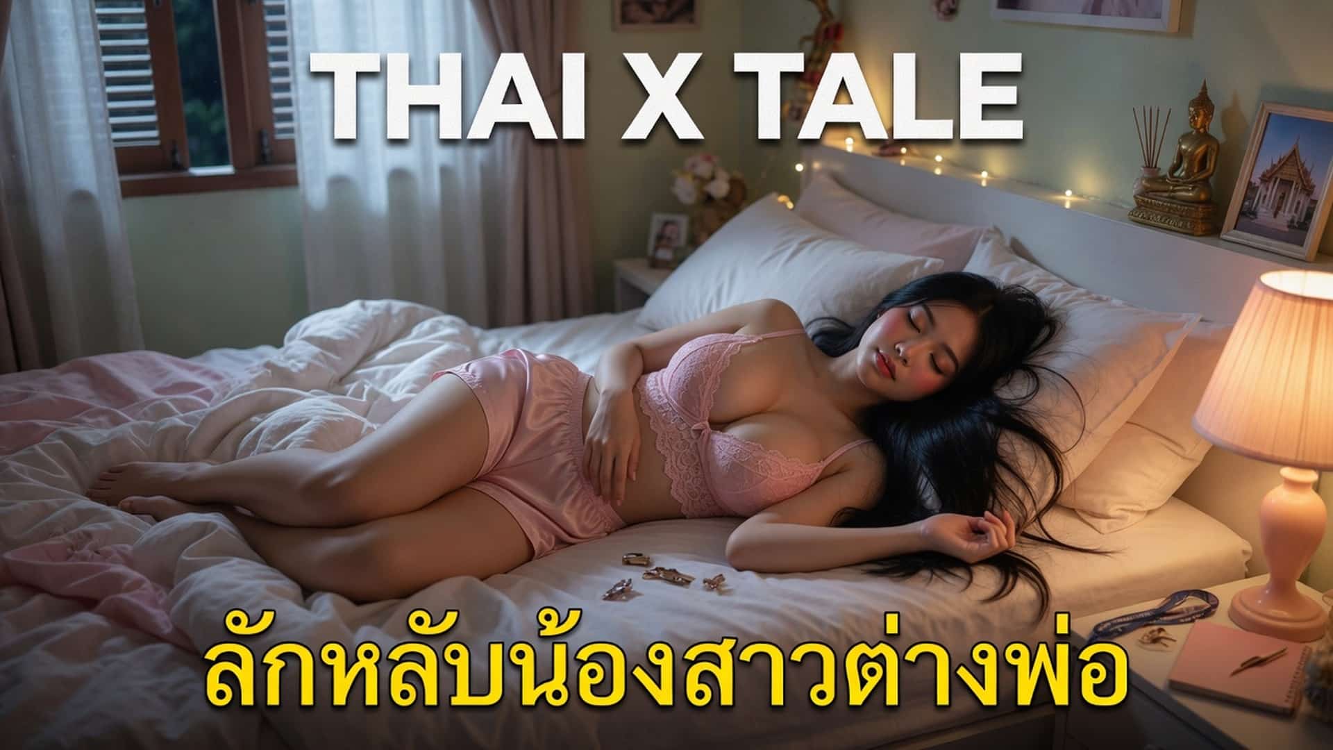 เรื่องเสียว ลักหลับน้องสาวต่างพ่อ หีชมพูได้ใจ อดไม่ไหวขอเย็ดทีเถอะ | ThaiXTale