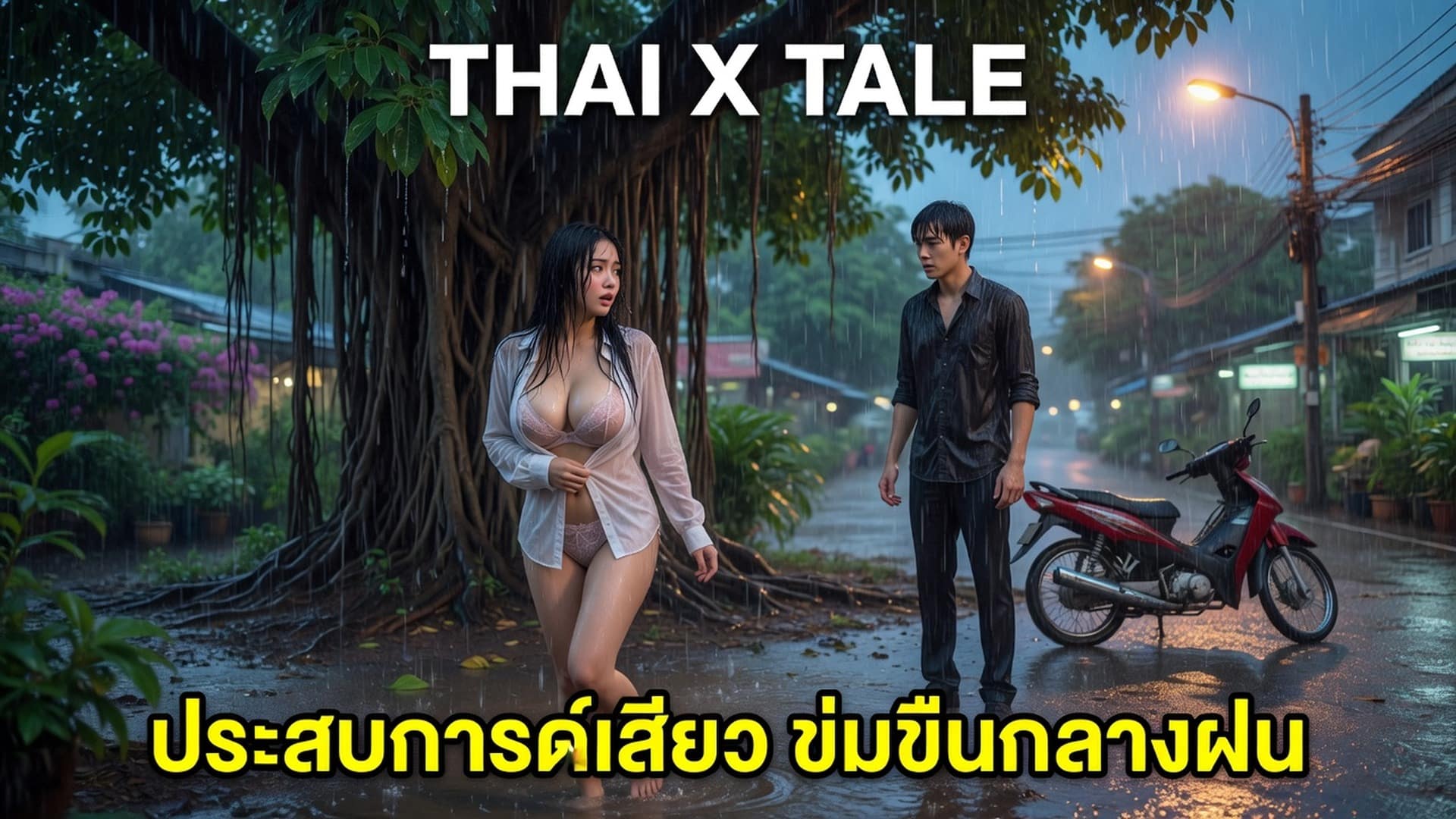 เรื่องเสียว ประสบการณ์เสียว ข่มขืนกลางฝน | ThaiXTale