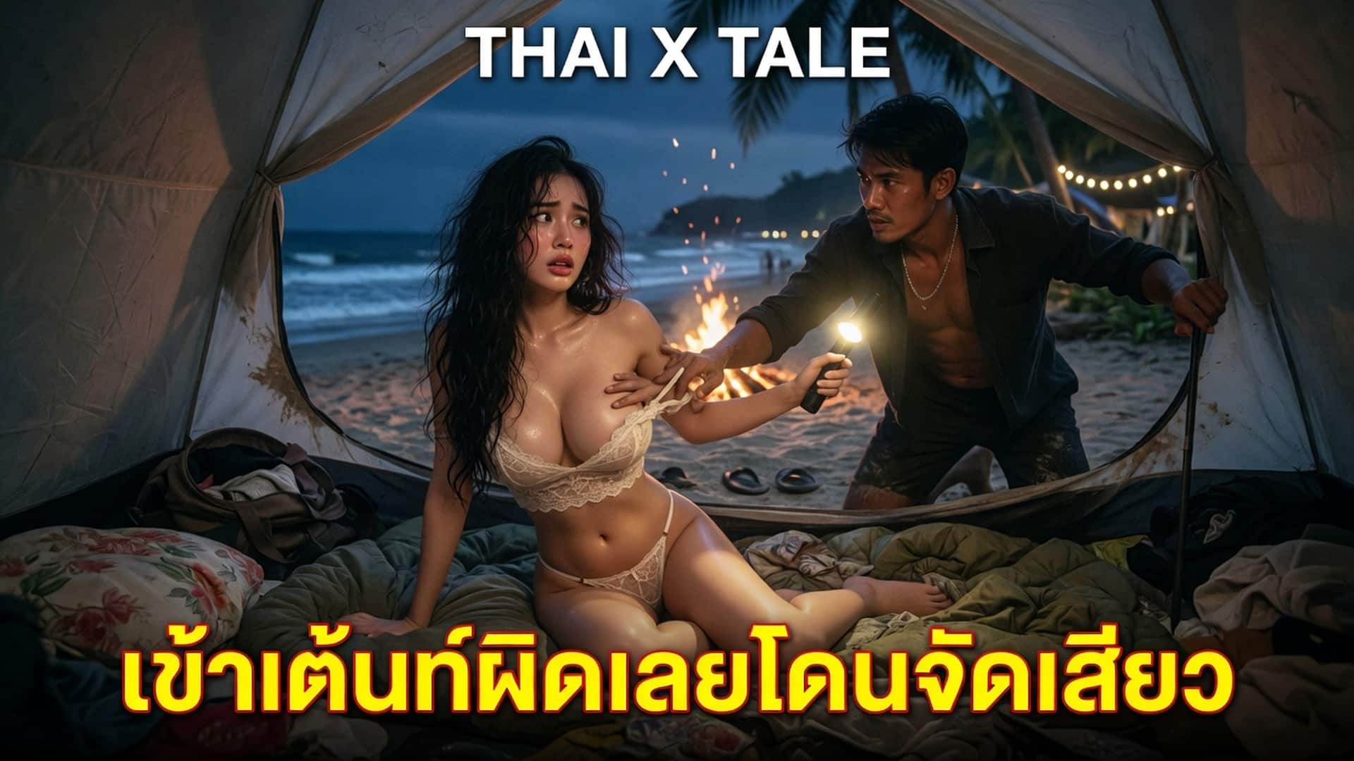 เรื่องเสียว เข้าเต้นท์ผิดเลยโดนจัดเสียว | ThaiXTale
