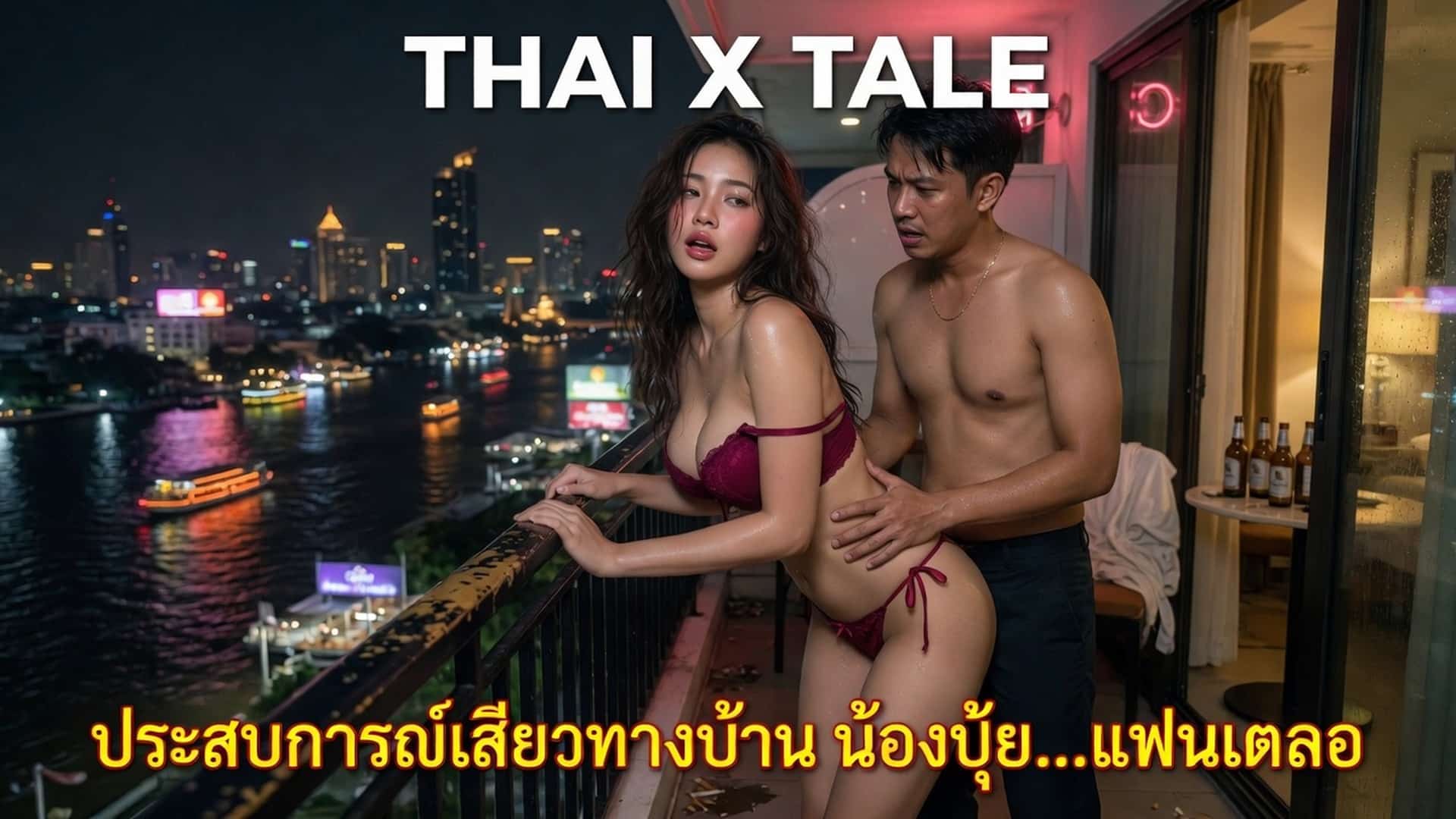 เรื่องเสียว ประสบการณ์เสียวทางบ้าน น้องปุ้ย…แฟนเผลอ | ThaiXTale