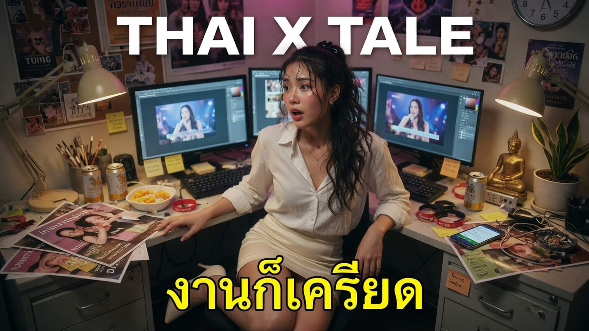 เรื่องเสียว งานก็เครียด ขอเย็ดสักหน่อย | ThaiXTale