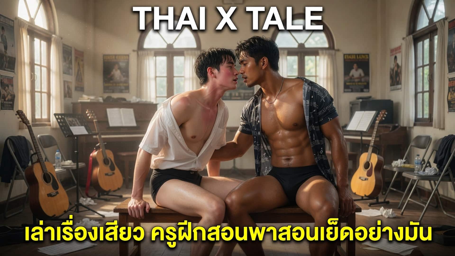 เรื่องเสียว เล่าเรื่องเสียว ครูฝึกสอนพาสอนเย็ดอย่างมัน | ThaiXTale