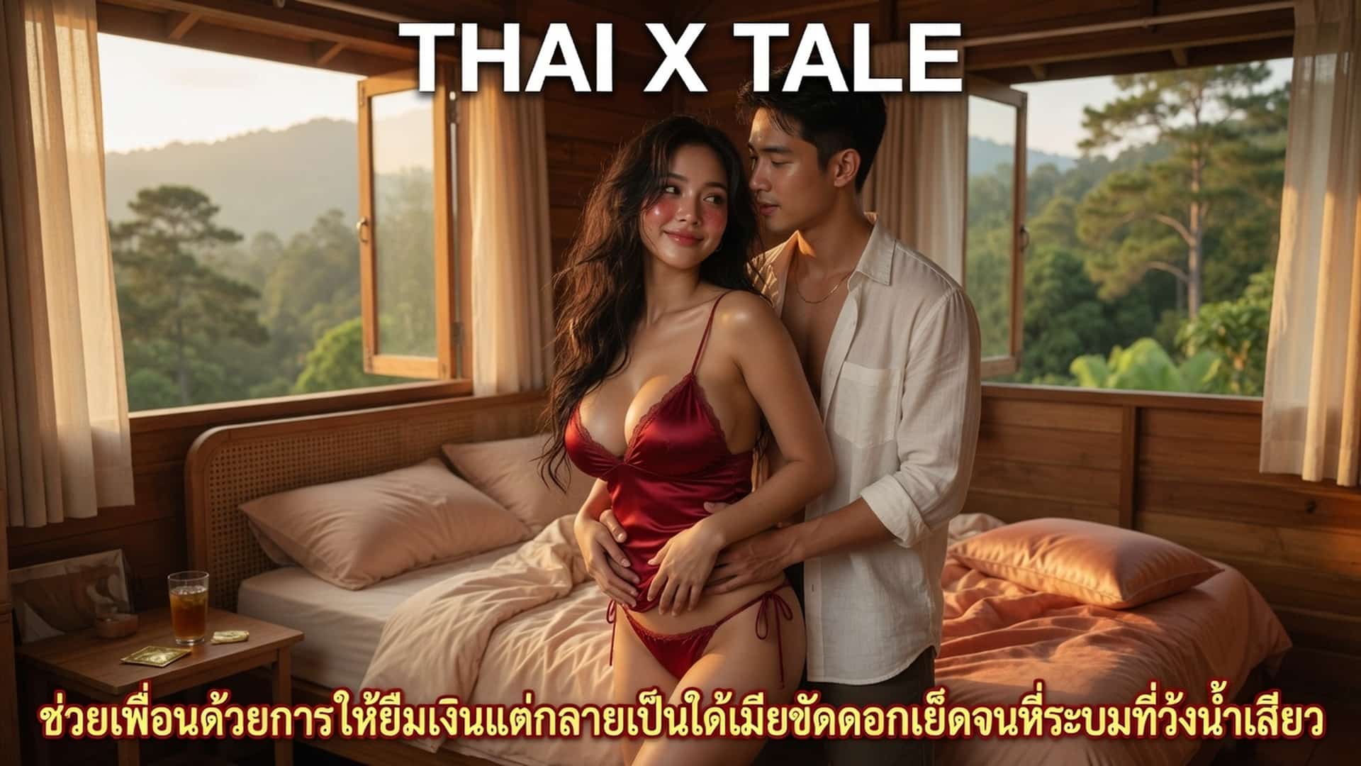 เรื่องเสียว ช่วยเพื่อนด้วยการให้ยืมเงินแต่กลายเป็นได้เมียขัดดอกเย็ดจนหีระบมที่วังน้ำเสียว | ThaiXTale