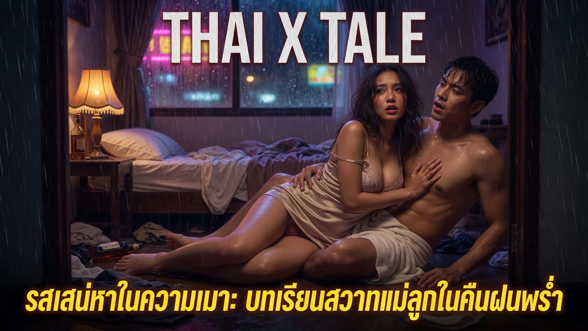 เรื่องเสียว รสเสน่หาในความเมา: บทเรียนสวาทแม่ลูกในคืนฝนพรำ | ThaiXTale