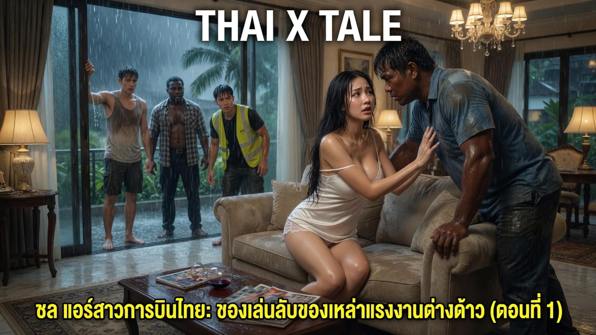 เรื่องเสียว ชล แอร์สาวการบินไทย: ของเล่นลับของเหล่าแรงงานต่างด้าว (ตอนที่ 1) | ThaiXTale