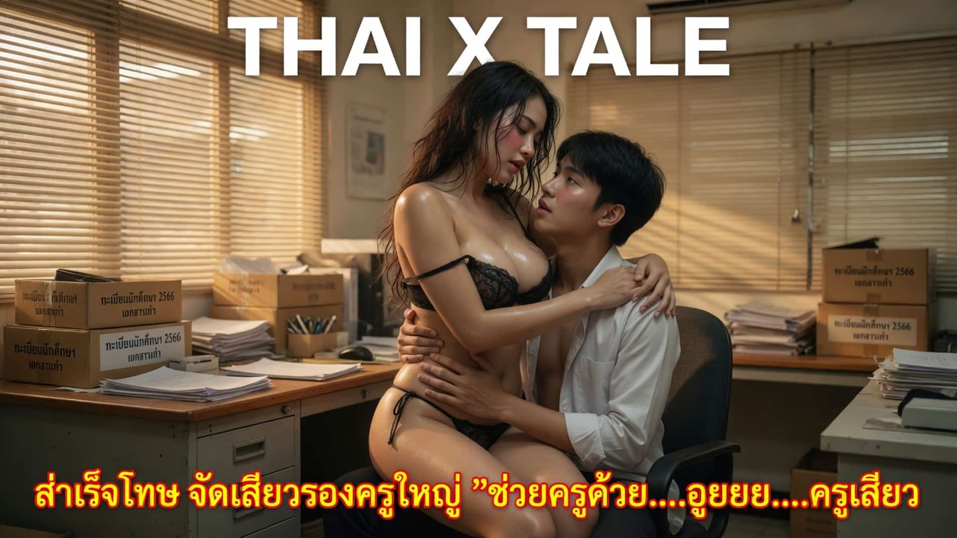 เรื่องเสียว สำเร็จโทษ จัดเสียวรองครูใหญ่ ”ช่วยครูด้วย……อูยยย…..ครูเสียว” | ThaiXTale