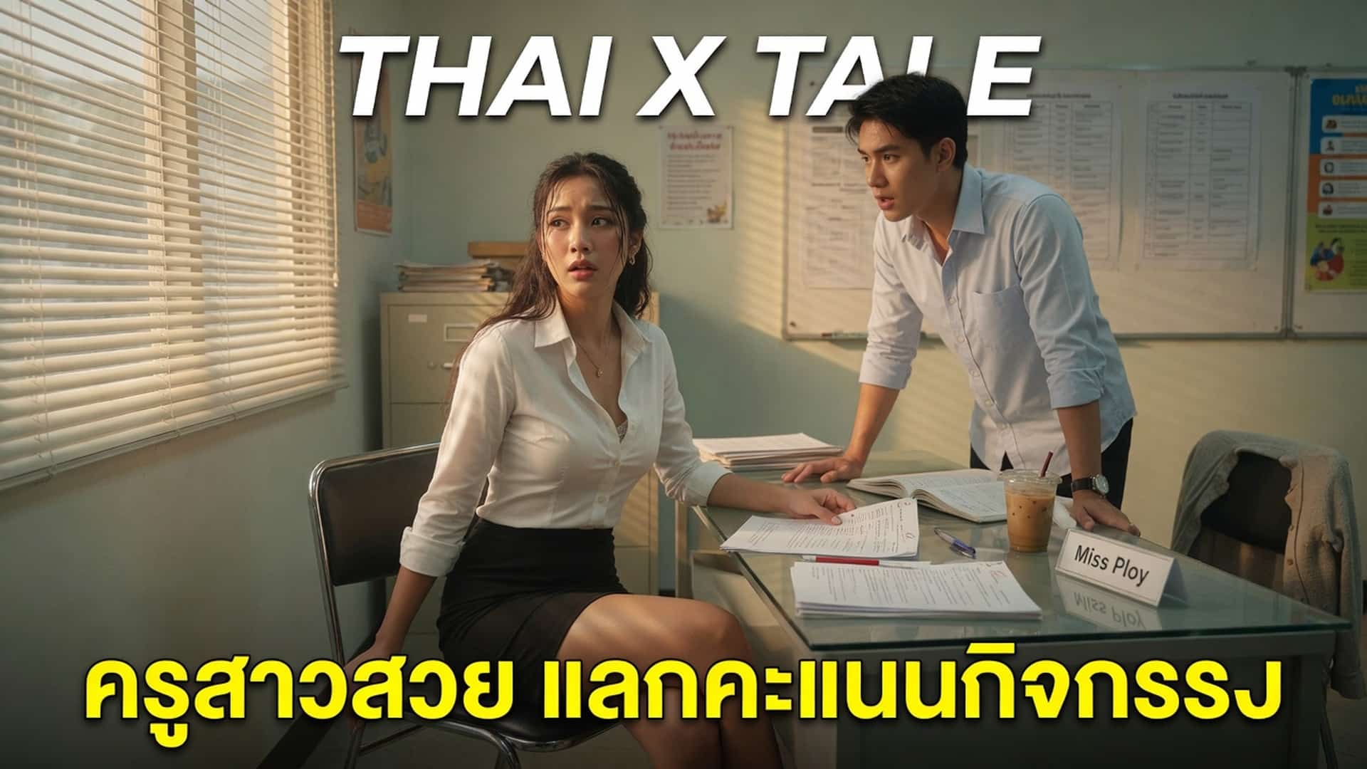 เรื่องเสียว ครูสาวหีใหญ่สุดเงี่ยน ยอมโดนนักเรียนเย็ดแลกคะแนนกิจกรรม | ThaiXTale