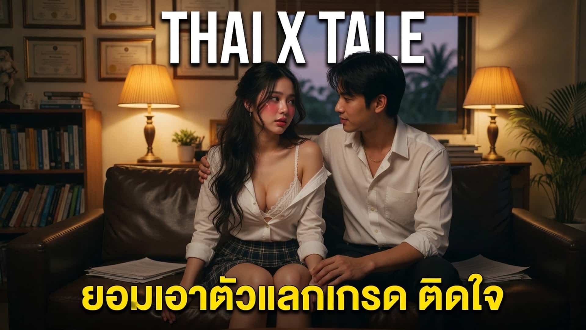เรื่องเสียว ยอมเอาตัวแลกเกรด แต่โดนครูควยใหญ่เย็ดจนติดใจ | ThaiXTale