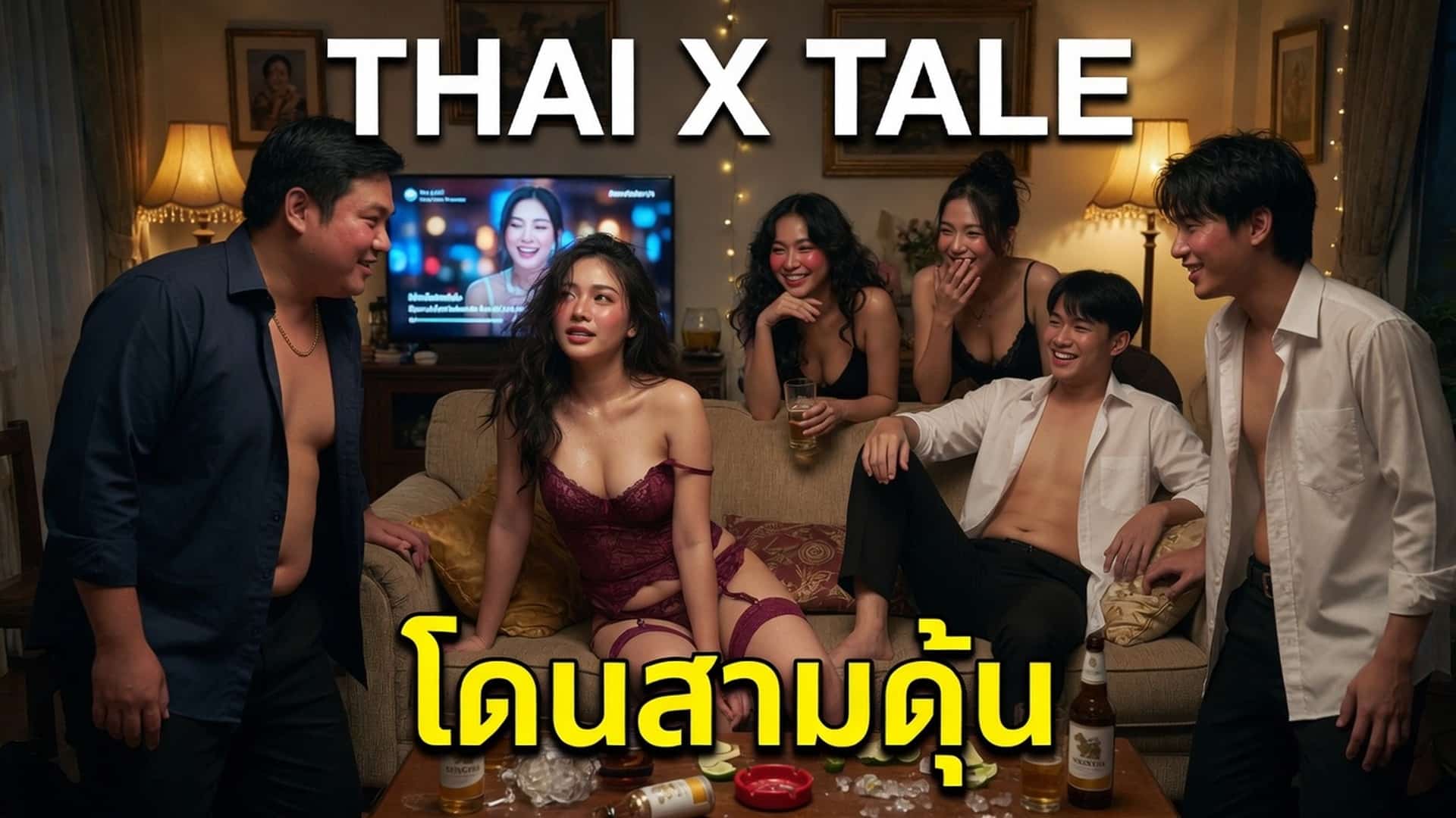 เรื่องเสียว โดนสามดุุ้น ผลัดกันมาเย็ด | ThaiXTale