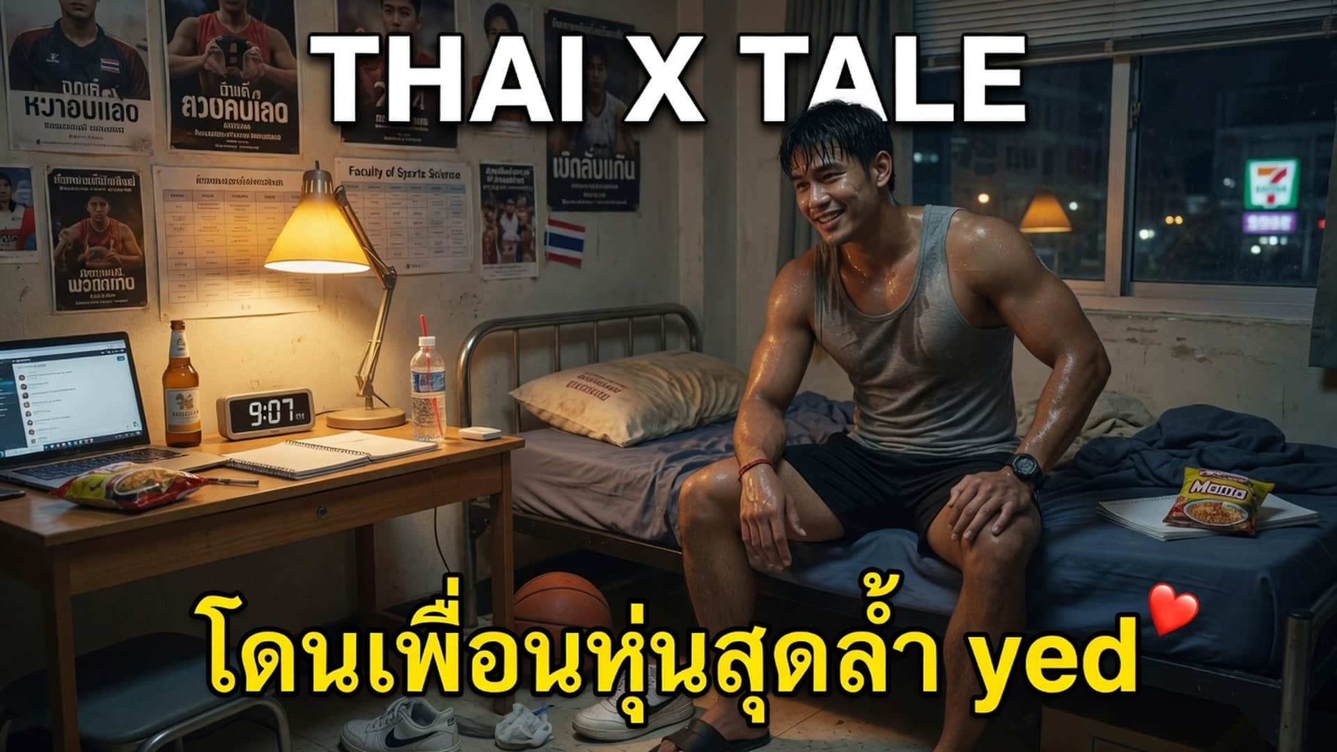 เรื่องเสียว โดนเพื่อนหุ่นสุดล่ำ yed | ThaiXTale